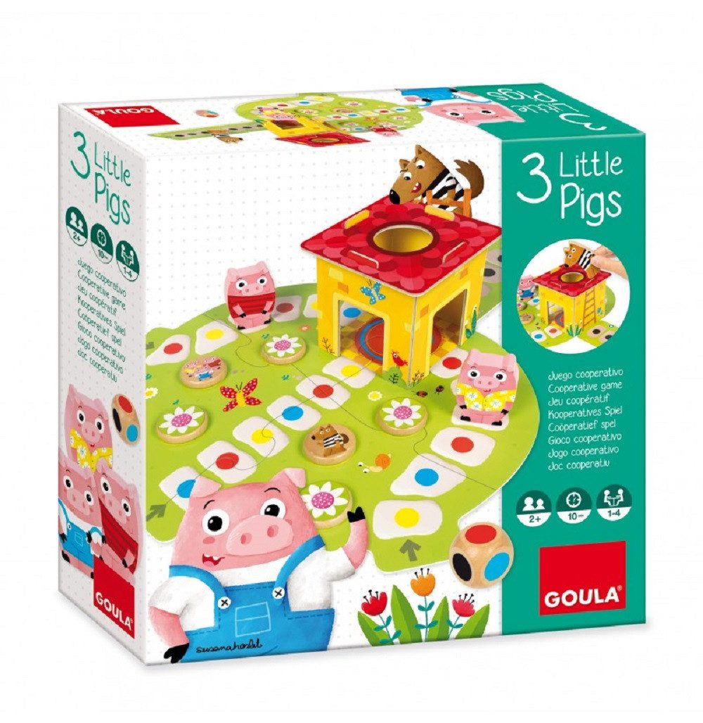 Goula Spiel Goula 53146 3 kleine Schweinchen, Kinderspiel, Goula 53146 3 kleine Schweinchen, Kinderspiel, Made in Europe