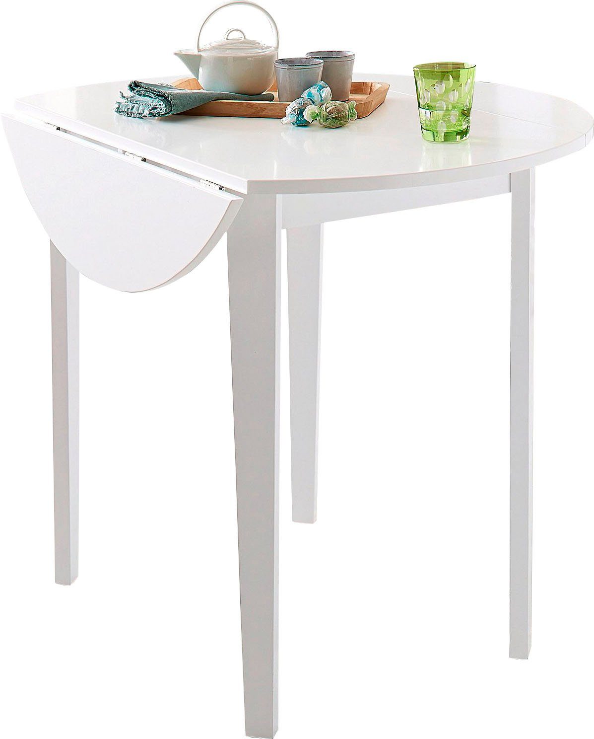 OTTO home Esstisch, mit abklappbaren Seitenteilen, in zwei Farbvarianten, H günstig online kaufen