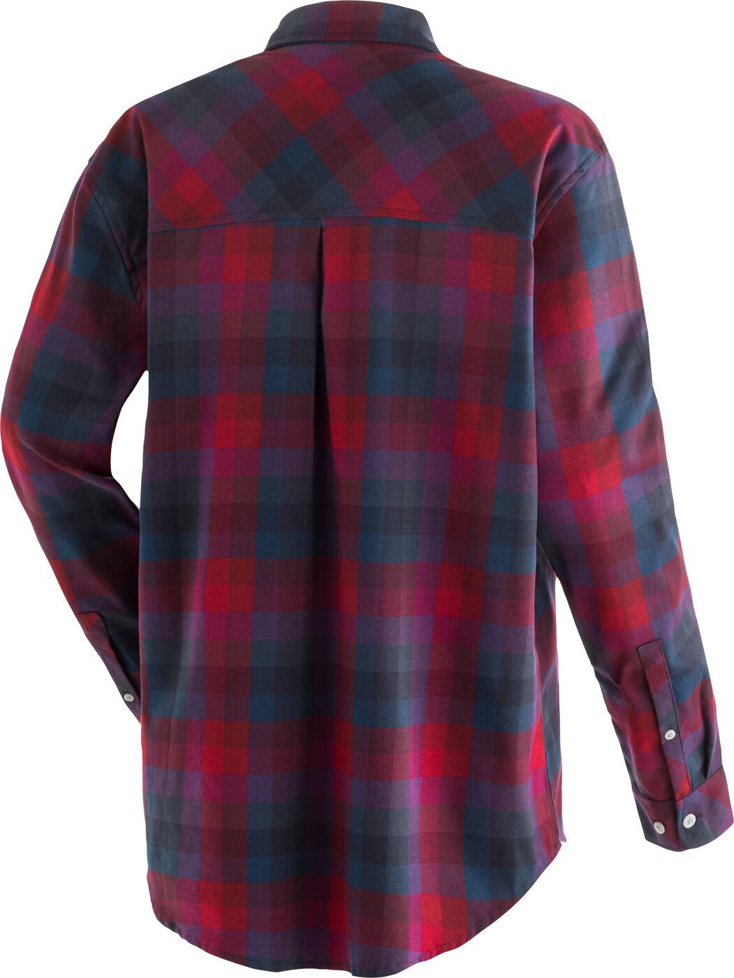 Maier Sports Blusentop Ivanna W Da-Bluse 1/1 Arm el. RED / LILAC CHECK