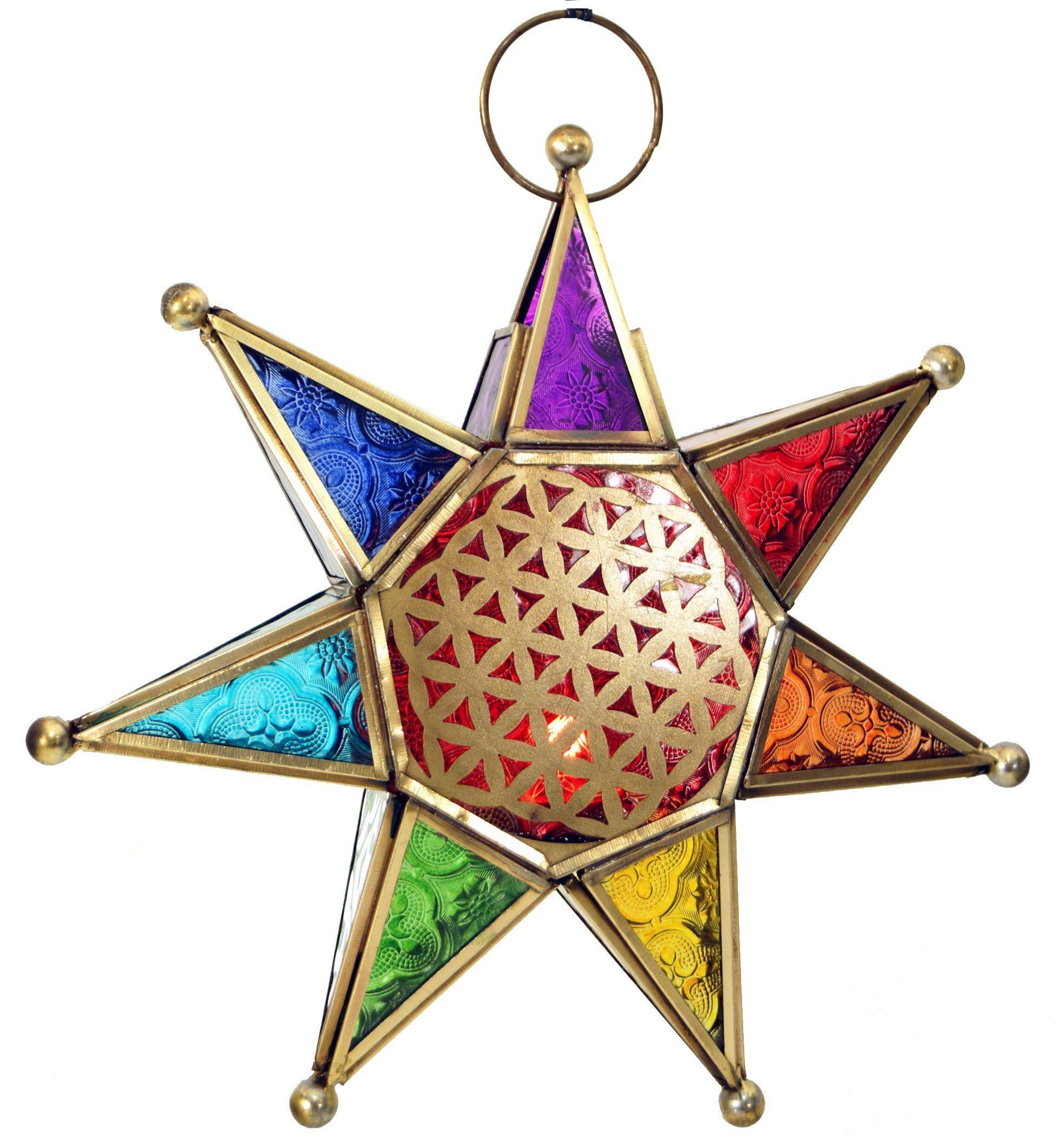 Guru-Shop Windlicht Orientalischer Glas Stern in marrokanischem.. günstig online kaufen