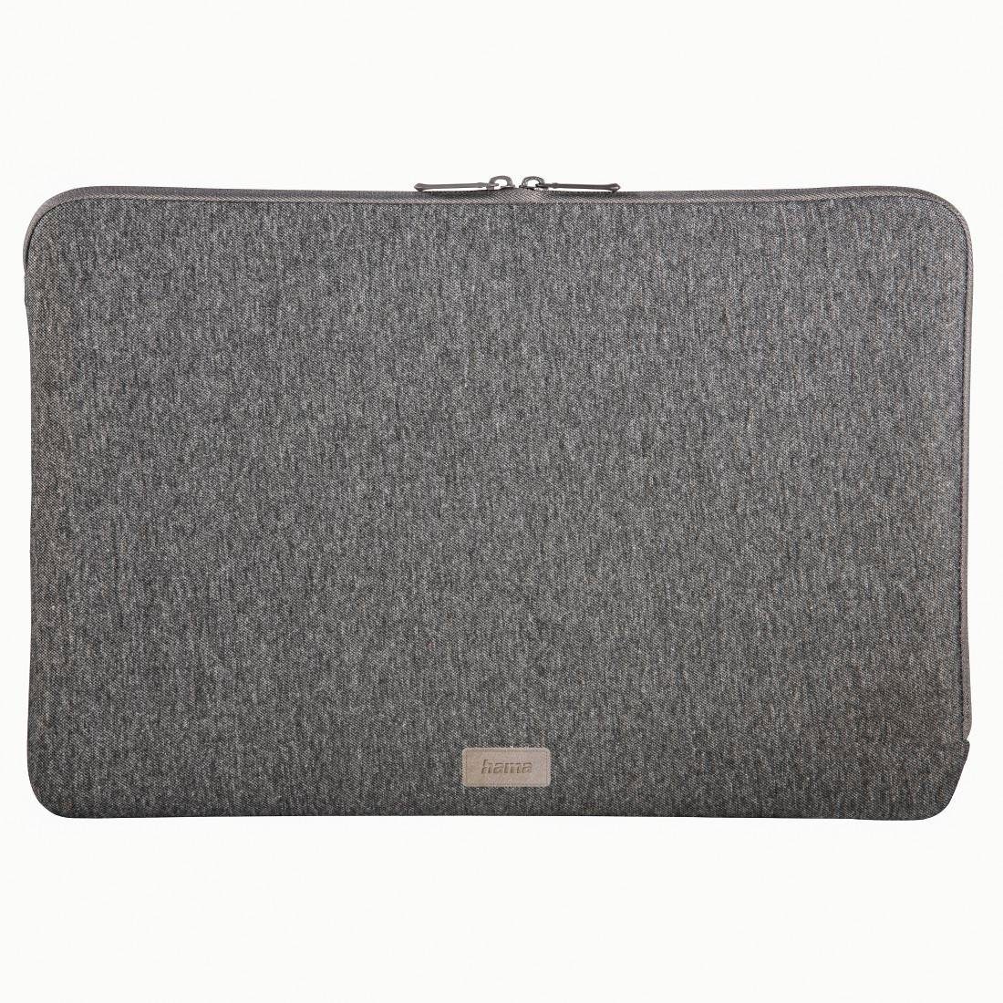 Hama Laptoptasche Laptop-Sleeve Sleeve bis cm dunkelgrau 36 Notebook (14,1), "Jersey"