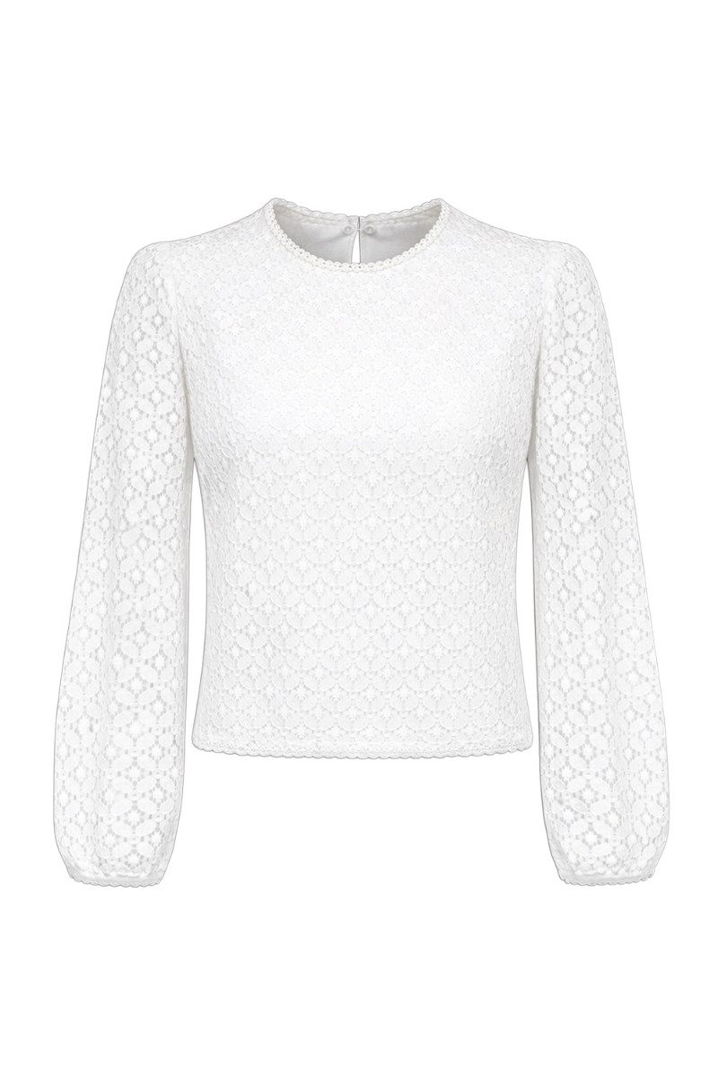 Hangowear Trachtenshirt Blusenshirt - MELBA - off white