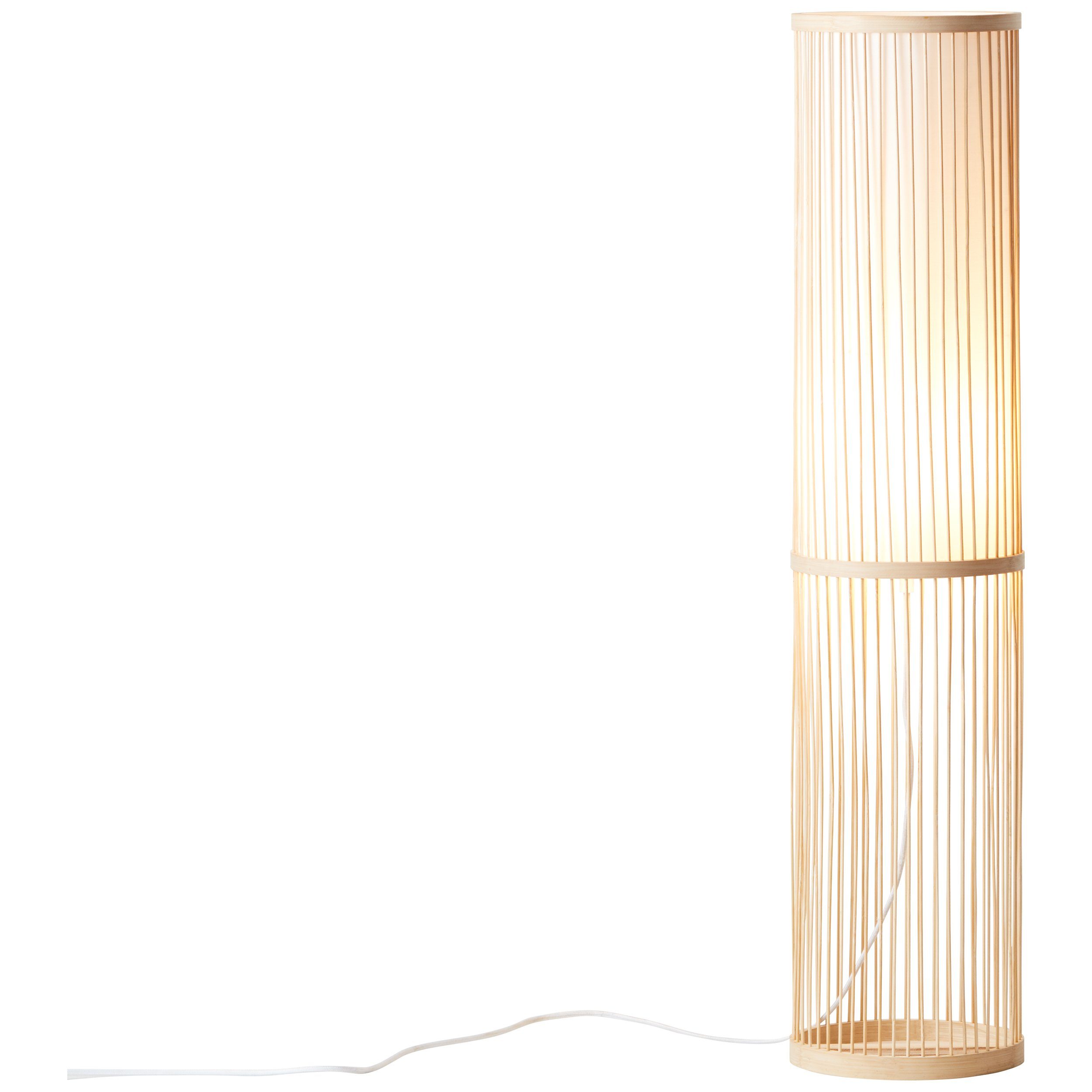 Lightbox Stehlampe, ohne Leuchtmittel, Stehlampe, Bambus/Stoff Ø W, cm 90,5 max. 20 E27, cm, Höhe, 40