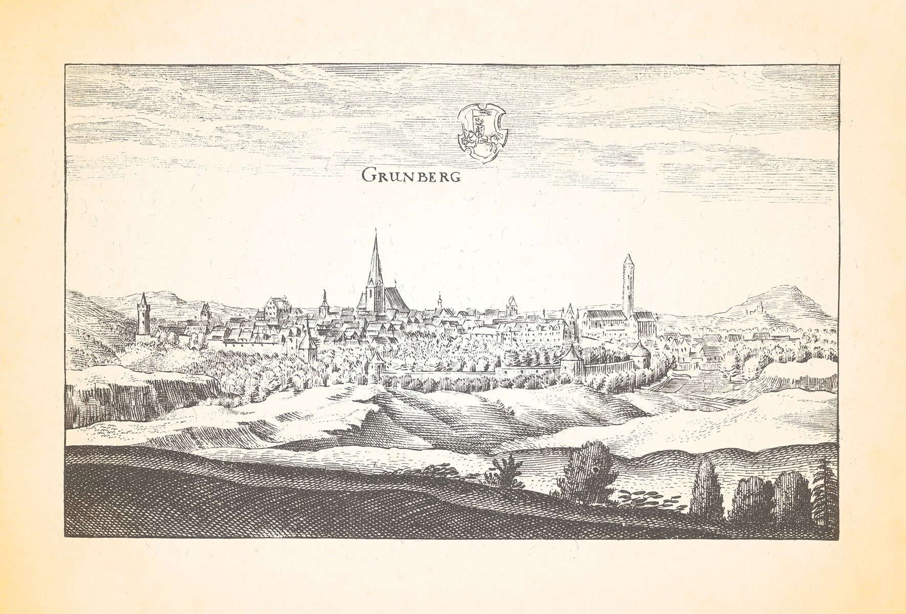 Kunstdruck Grunberg Grünberg Diebsturm Antoniterkloser Wartturm Barfüßerkloster M