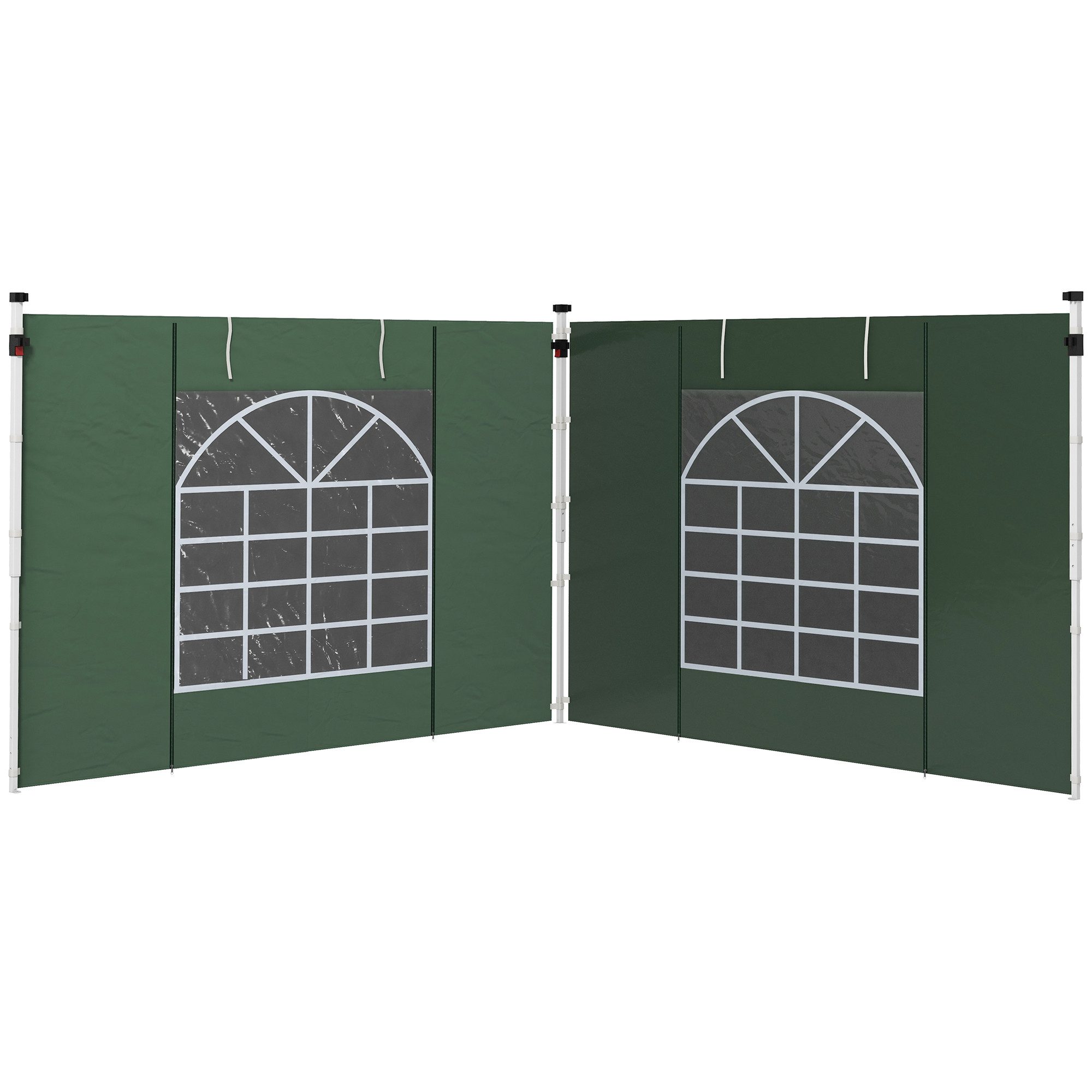 furnicato Partyzelt Seitenwände für 3 x 3/ 3 x 6 m Pavillon, Seitenplanen mit