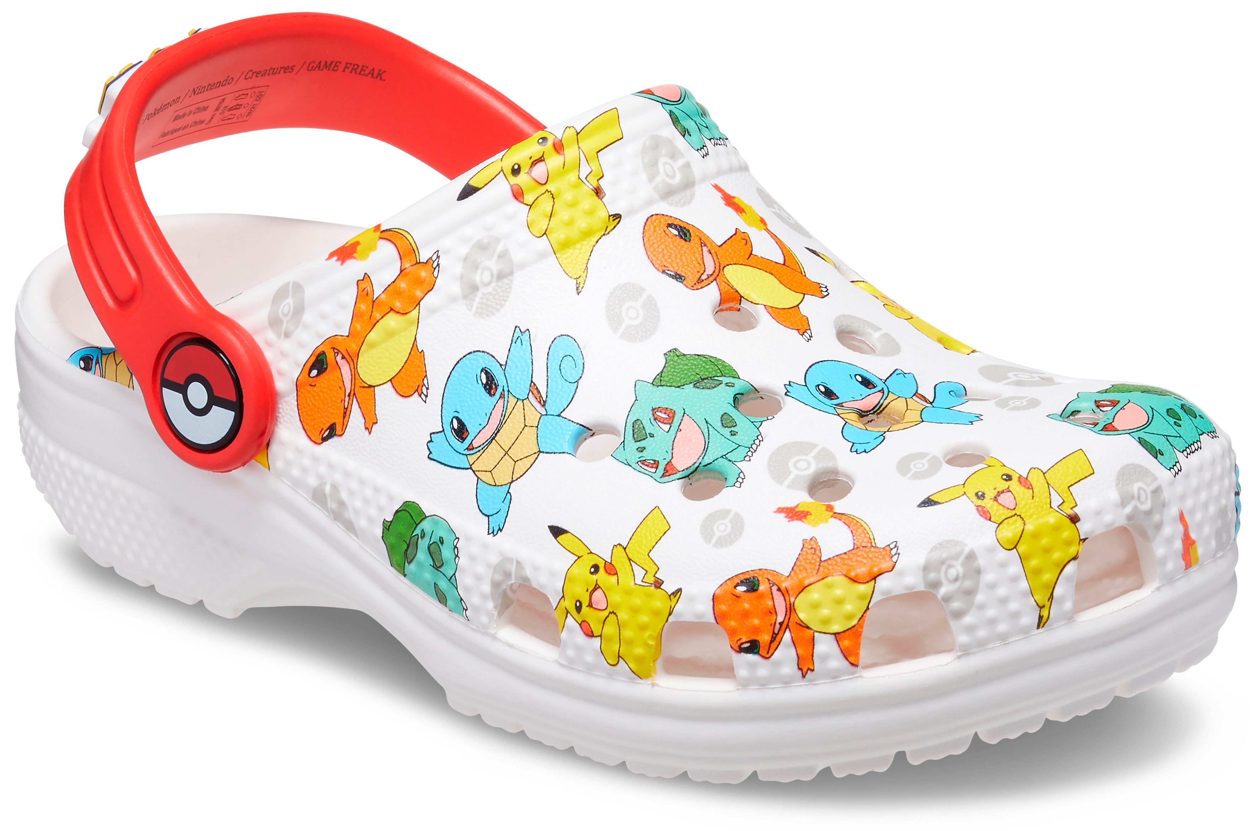 Crocs Classic Pokemon Clog K Clog, Sommerschuh, Schlappen, Hausschuh, Badeschuh mit Motiv