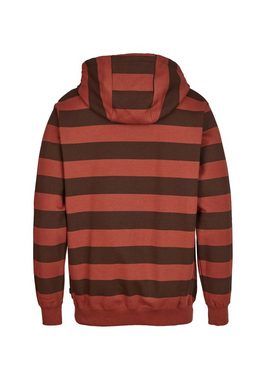 Cleptomanicx Kapuzensweatshirt Hooded Stripe mit praktischem Half-Zip