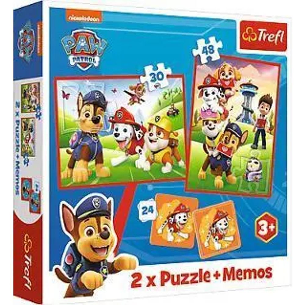 Trefl GmbH Puzzle Puzzles - "2in1 + memos" - PAW Patrol, Puzzleteile