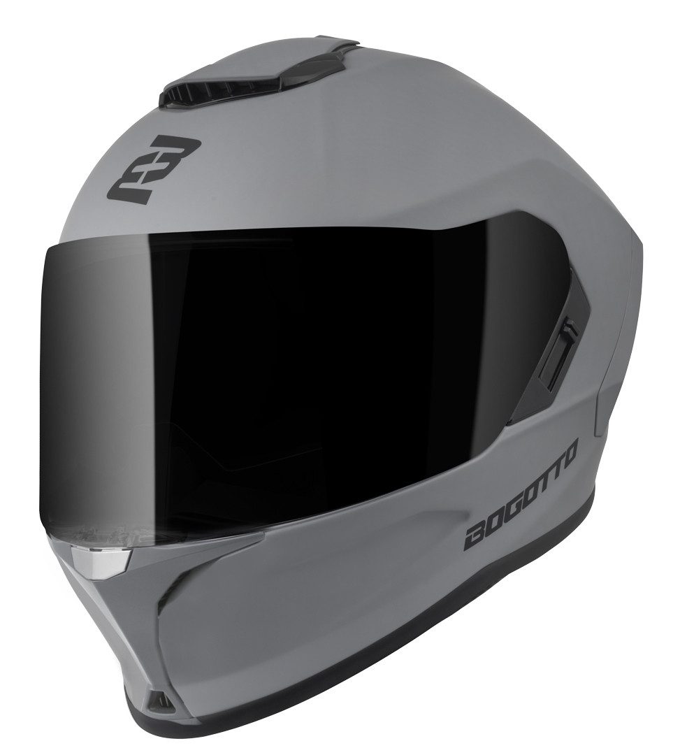 Bogotto Motorradhelm Phantom Fiberglass Helm (mit Pinlock, waschbar), integriertes Sonnenvisier,Notfallsystem-Polsterung (EQRS)