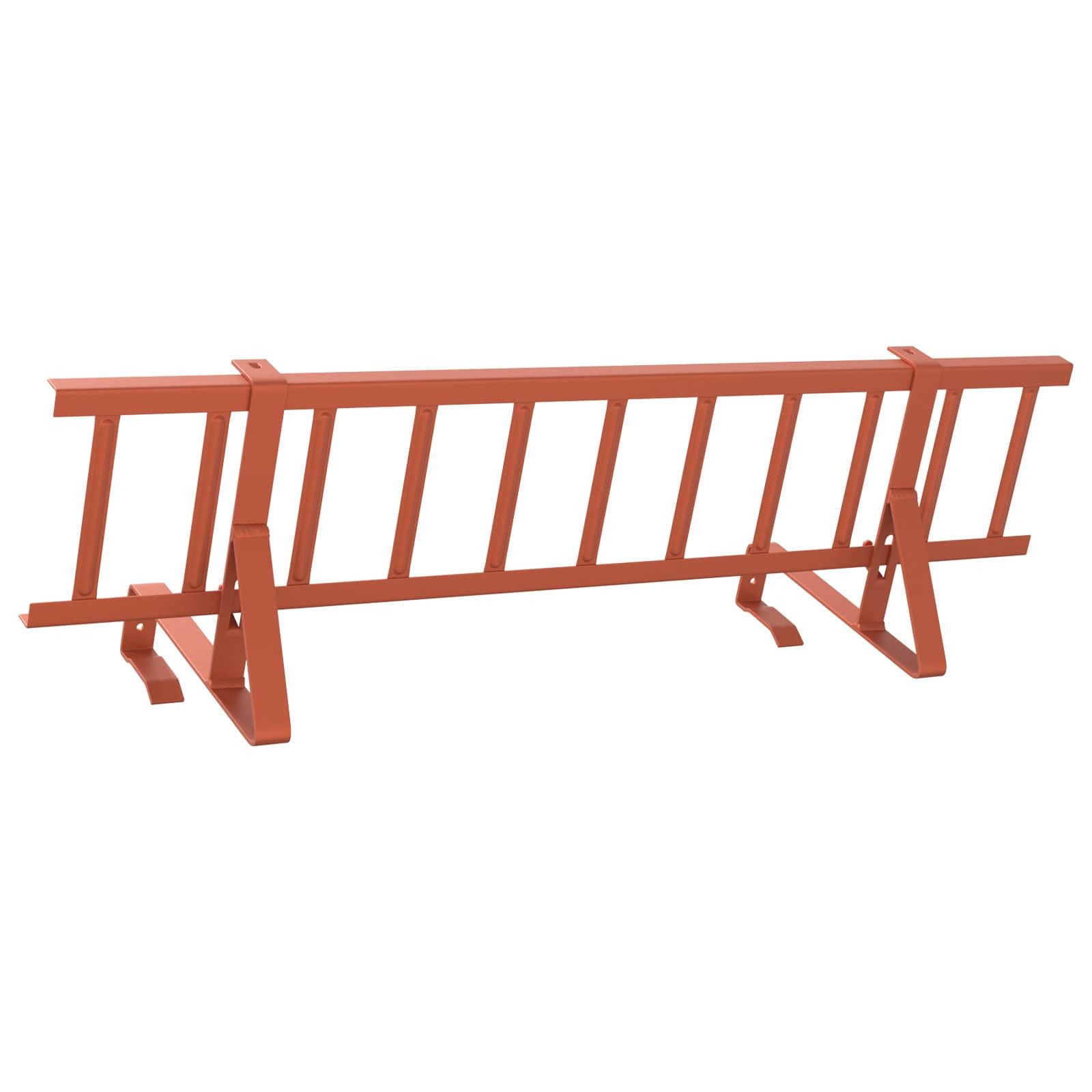 vidaXL Draht Schneefanggitter Rot 300 x 29,5 x 34,5 cm Stahl, (1St) – Bild 4 von 5
