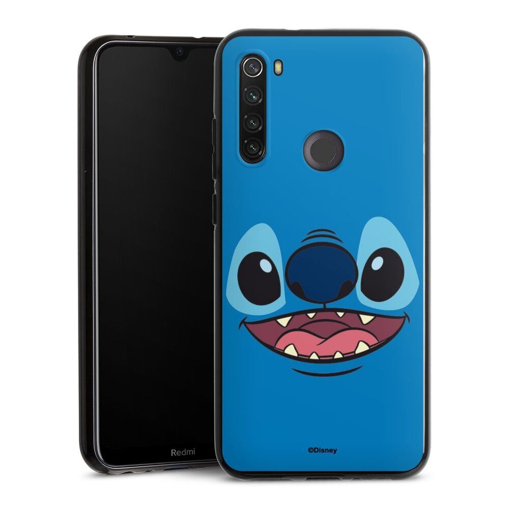 DeinDesign Handyhülle Lilo & Stitch Disney Offizielles Lizenzprodukt Stitch Closeup, Xiaomi Redmi Note 8T Silikon Hülle Bumper Case Handy Schutzhülle