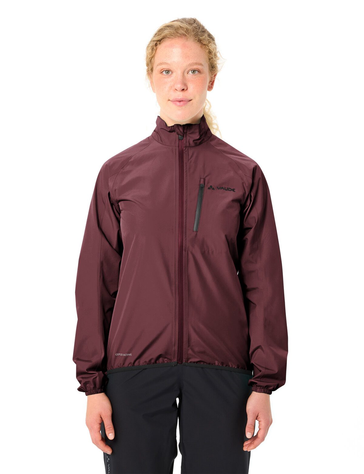 VAUDE Regenjacke Women's Drop Jacket III sportlicher Stil, wasserdicht mit 10000 mm Wassersäule, atmungsaktiv