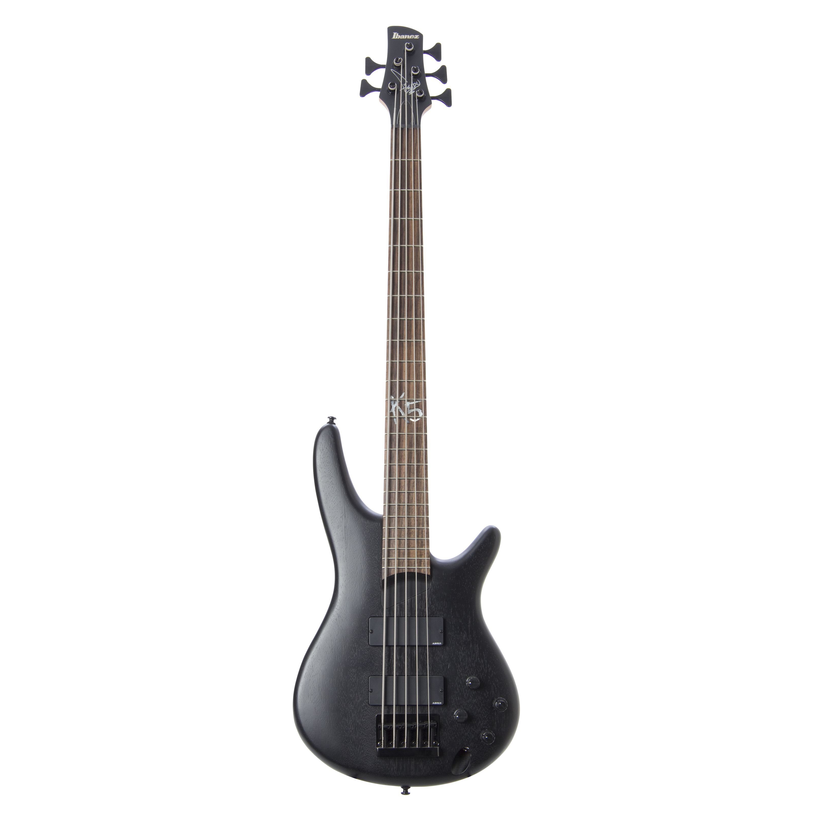 Ibanez E-Bass, Fieldy K5-BKF Black Flat, E-Bässe, 5-Saiter E-Bässe, Fieldy K5-BKF Black Flat - E-Bass