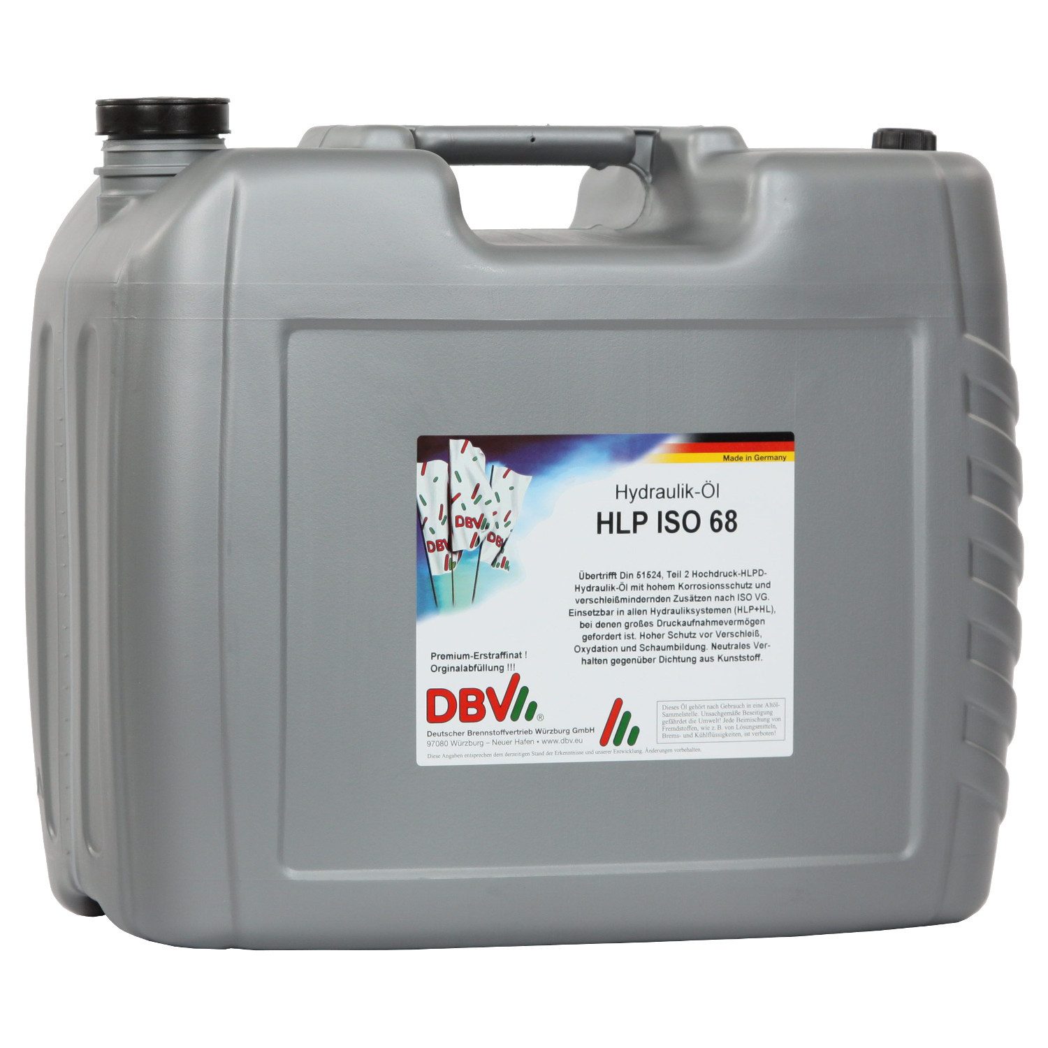 DBV Motoröl DBV-Hydrauliköl HLP ISO VG 68 20-Liter-Kanister