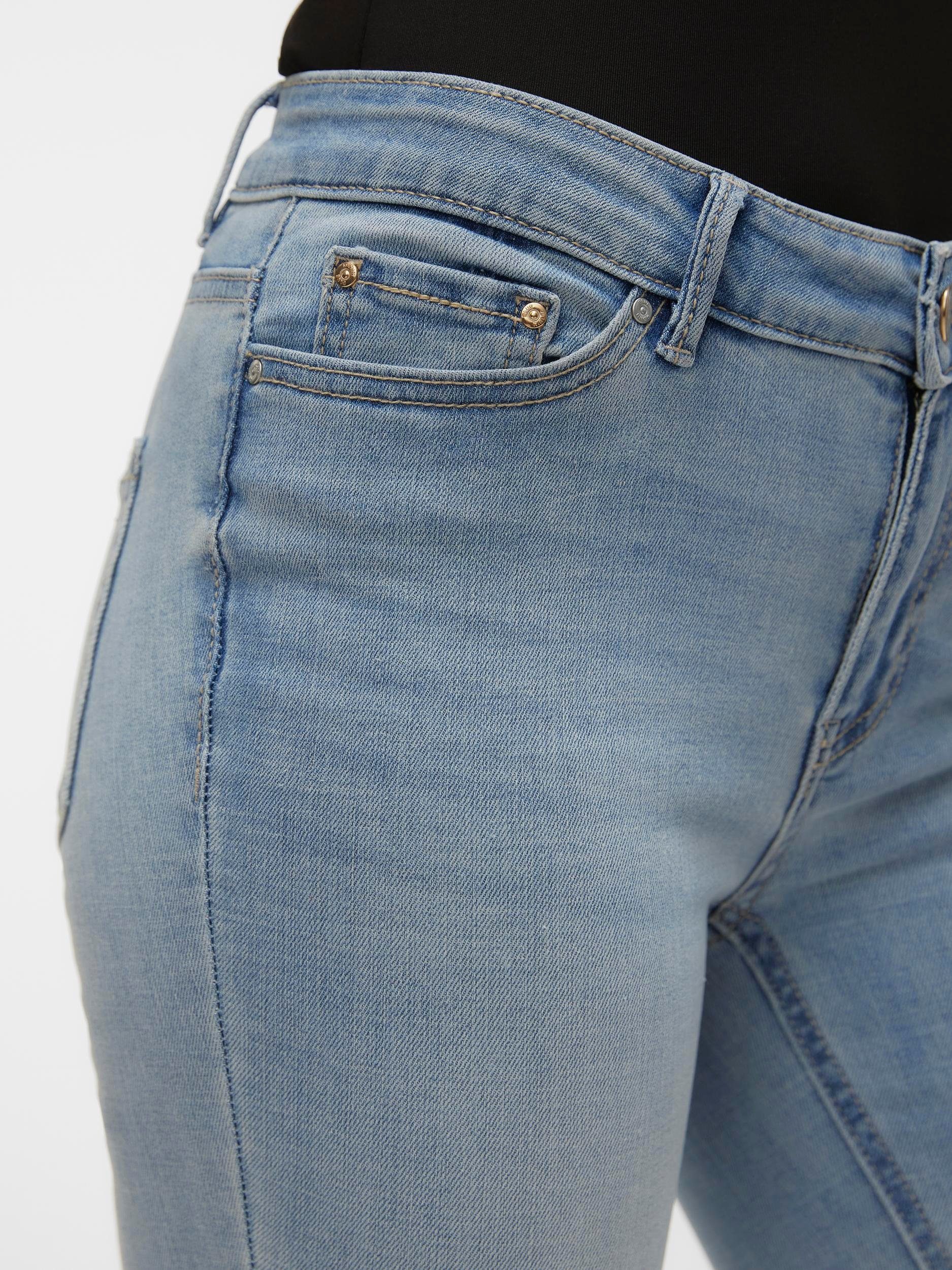 Vero Moda Skinny-fit-Jeans VMFLASH MR SKINNY JEANS LI3102 GA NOOS Baumwollmischung mit Stretch, regular waist, skinny fit