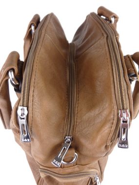 Taschen4life Handtasche klassiche Handtasche T25 mit Tragegriffen & langen Schulterriemen, Schultertasche, elegant & sportlich, Tote bag, hobo