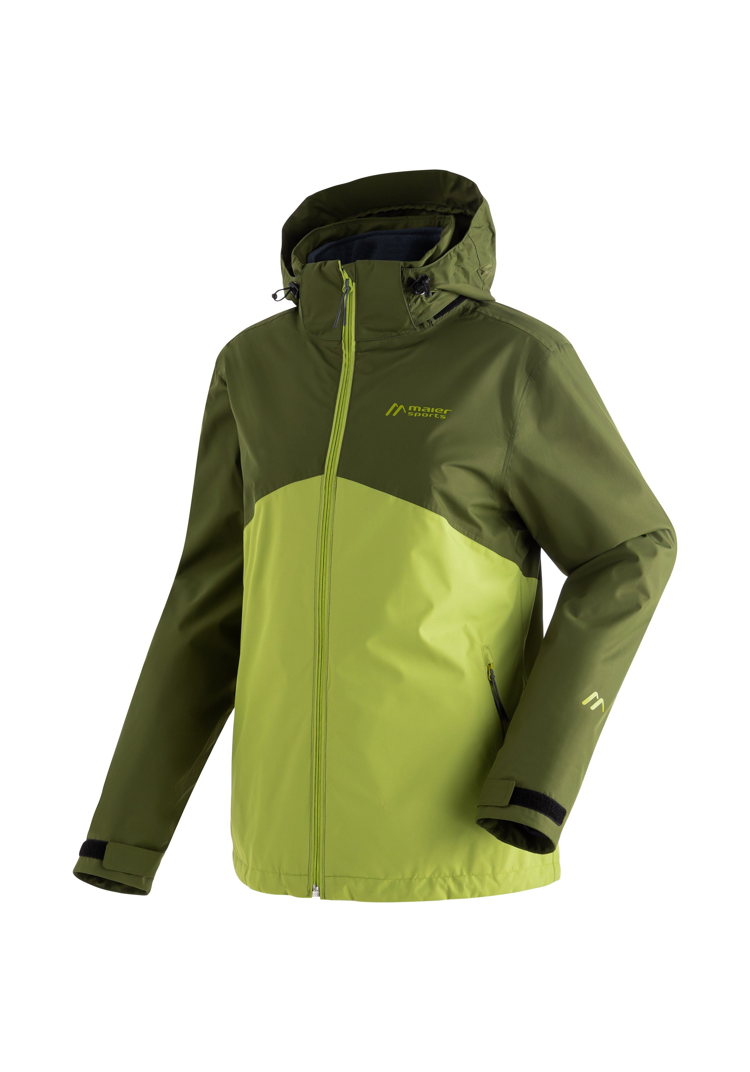 Maier Sports Outdoorjacke Gregale Wanderjacke dunkelgrün Kapuze wasserdicht, mit DJ Damen Funktionsjacke W