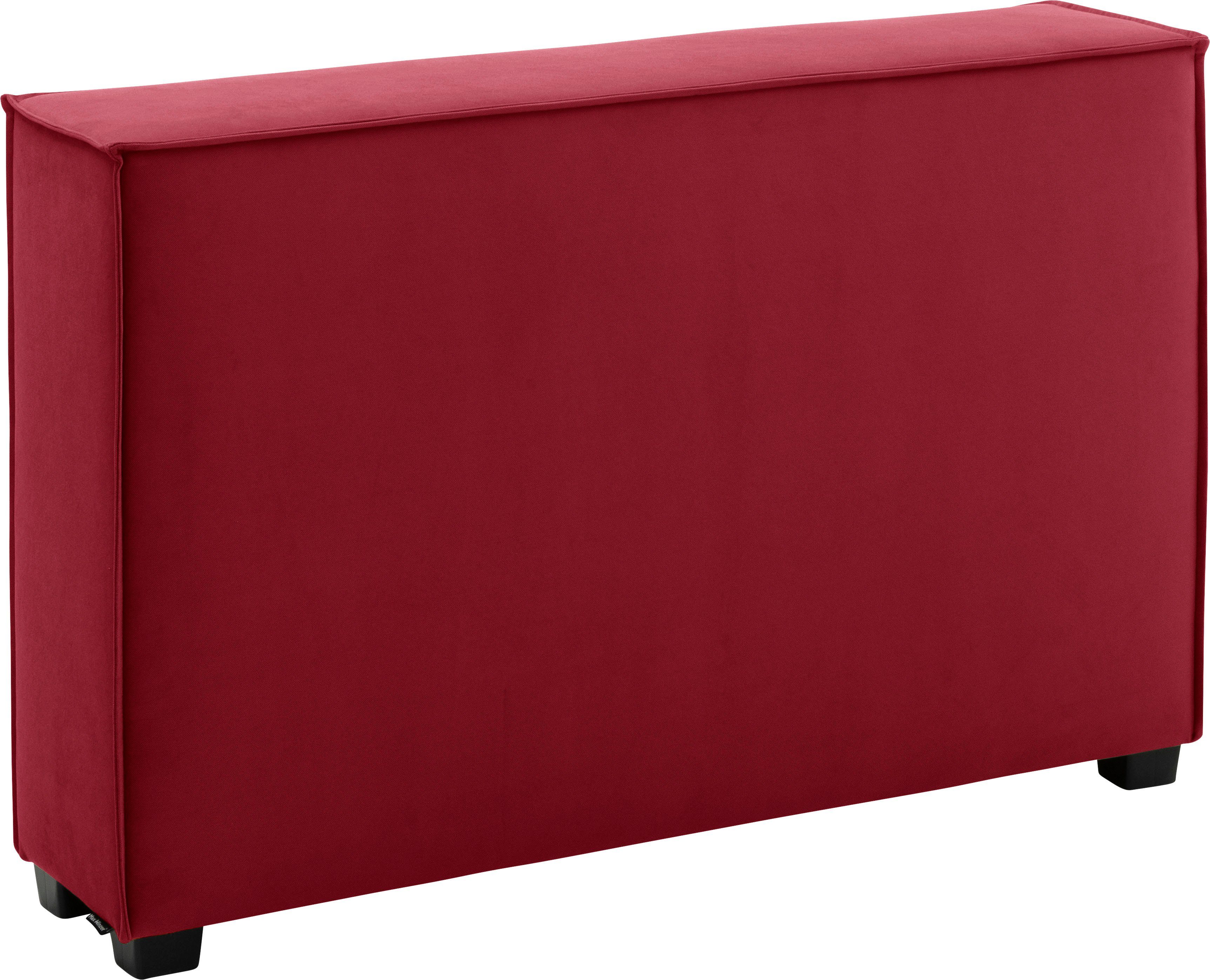 Max Winzer® Sofaelement MOVE, Einzelelement 120/30/78 cm, individuell kombinierbar rot