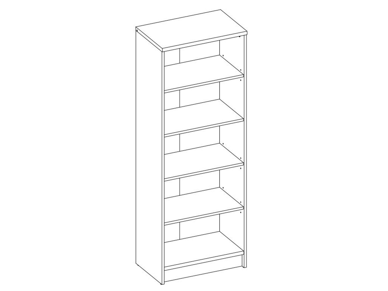 möbelando Regal Olli, Modernes Regal und aus mit Spanplatte 3 54 Breite cm, Nachbildung 148 cm, cm 1 Sonoma-Eiche Einlegeböden. in Konstruktionsboden Höhe 34 Tiefe