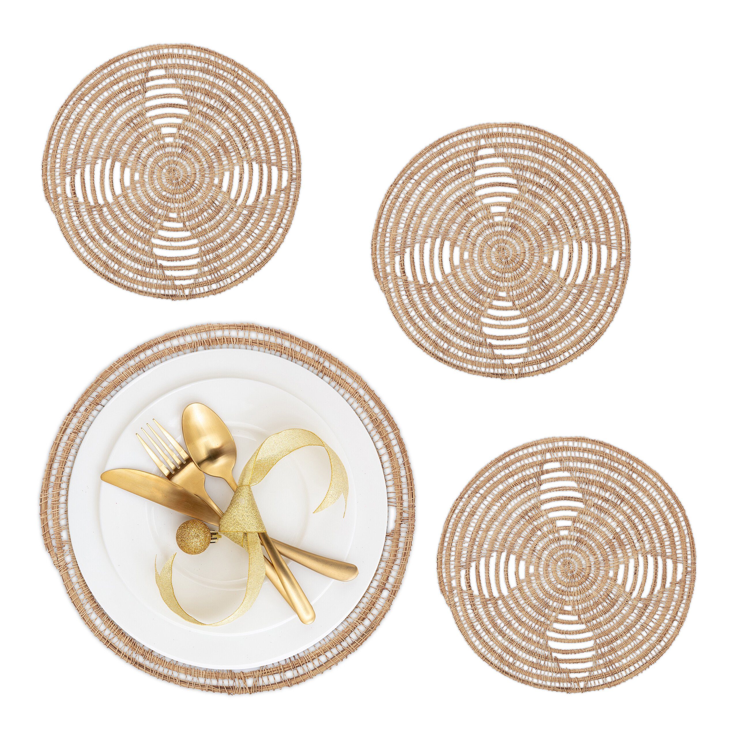 Platzset Palmenfaser Tischset 4-teilig