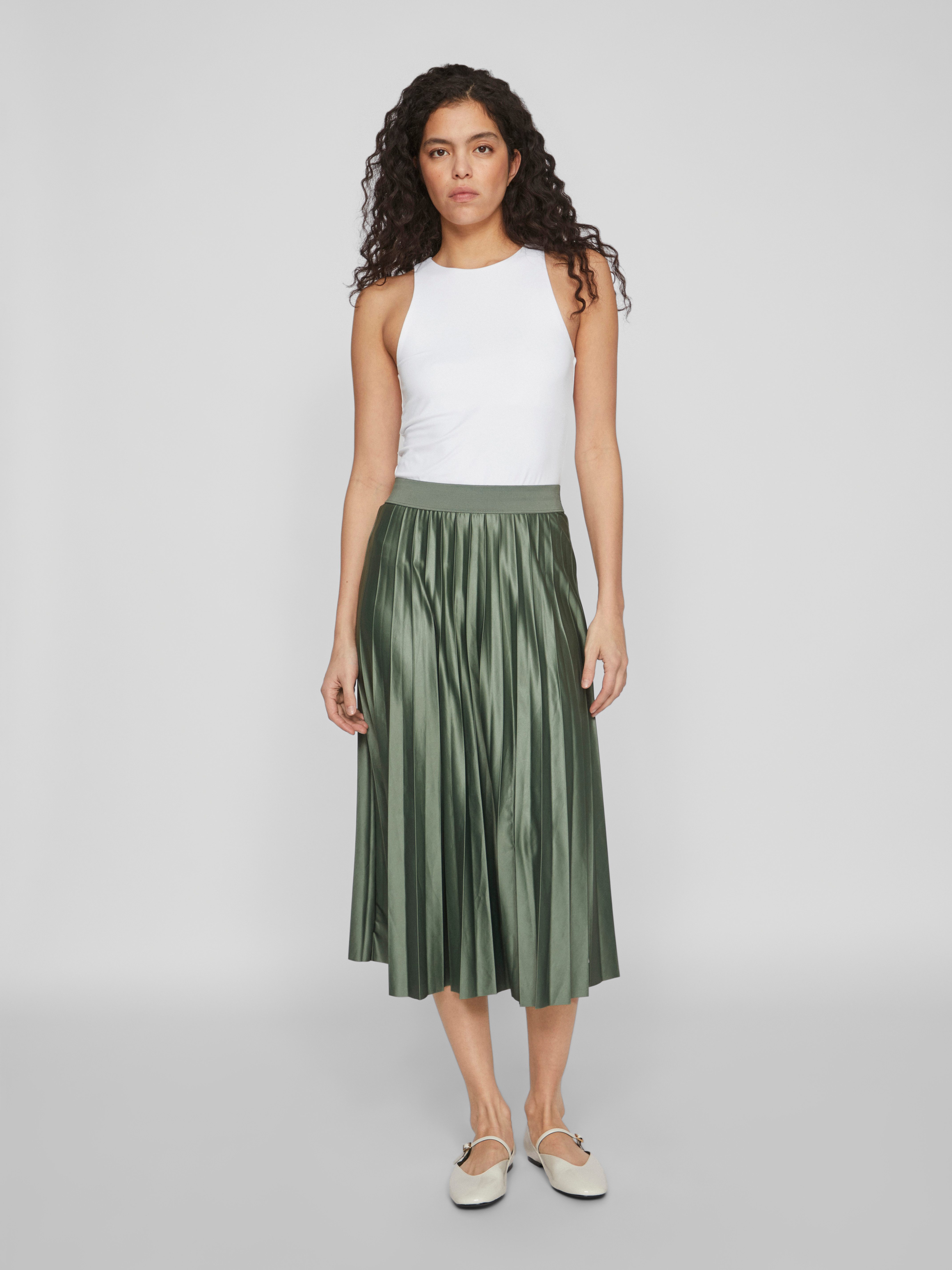 Vila Plisseerock VINITBAN SKIRT - NOOS Materialmix