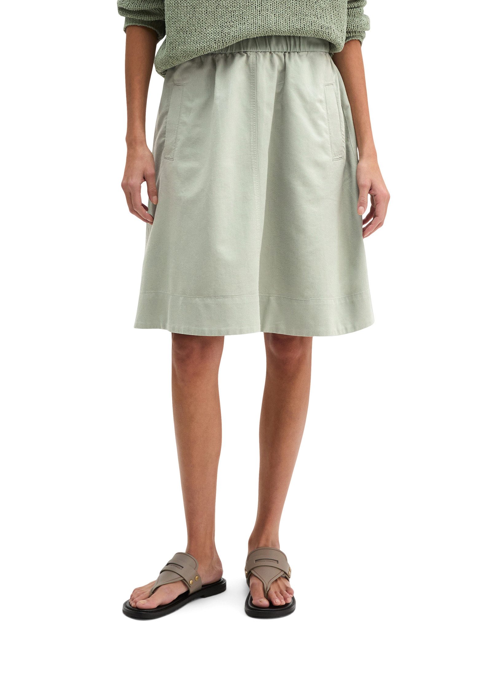 Marc O'Polo Webrock aus Organic Cotton-Lyocell-Leinen-Mix
