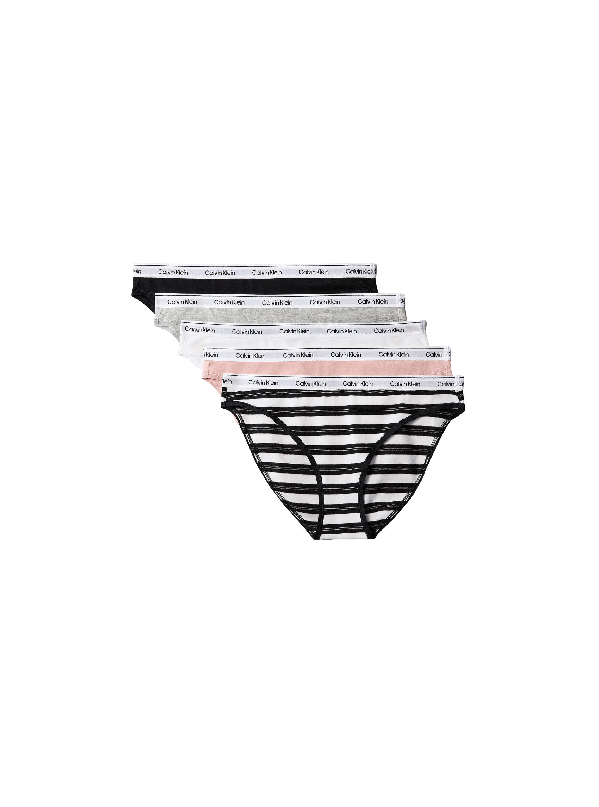 Calvin Klein Underwear Bikinislip 5 PACK BIKINI (LOW-RISE) (Packung, 5-St., 5er-Pack) mit Logobund