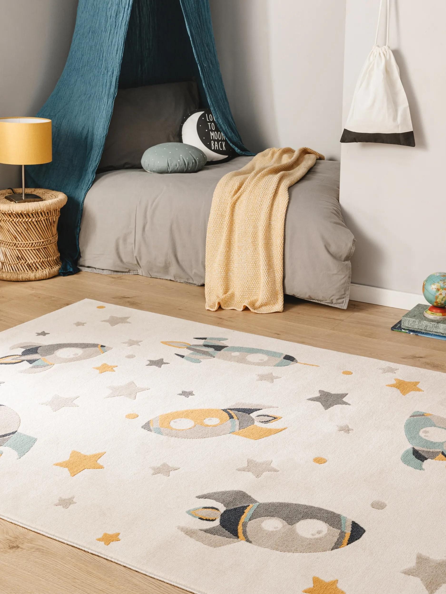 benuta Kinderteppich Apollo, rechteckig, Höhe: 6 mm, Kunstfaser, Berber, Ethno-Style, Wohnzimmer