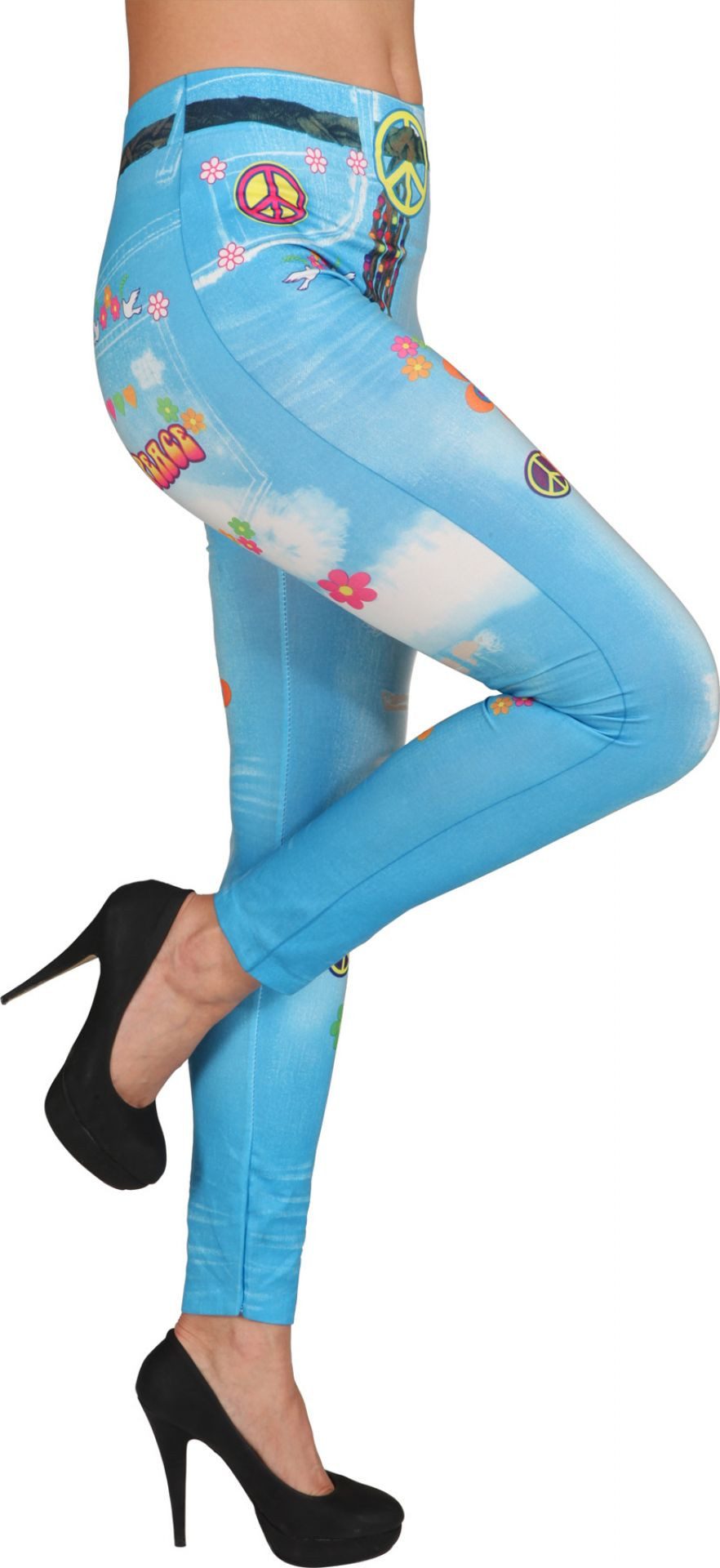 Orlob Leggings Hippie Leggings Flower Power 70er Sexy Eng Peace Karneval Ha günstig online kaufen