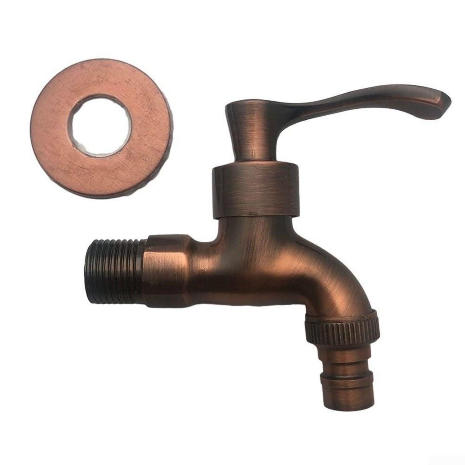 LuxusKollektion Spültischarmatur Wasserhahn Wandmontage Antik-Bronze-Finish (1-St)
