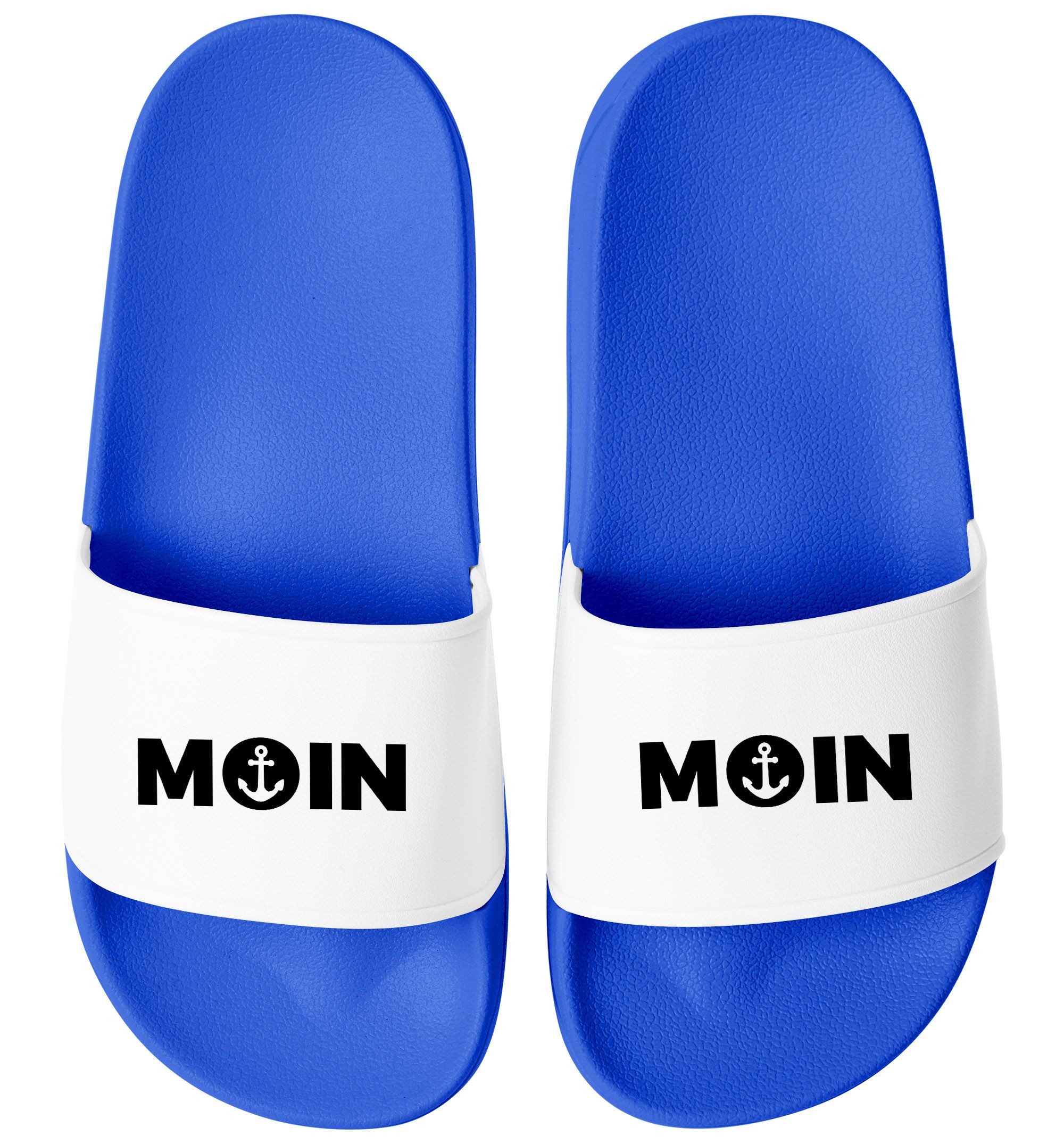 MoonWorks Badeschlappen Moin Aufdruck Anker Logo günstig online kaufen