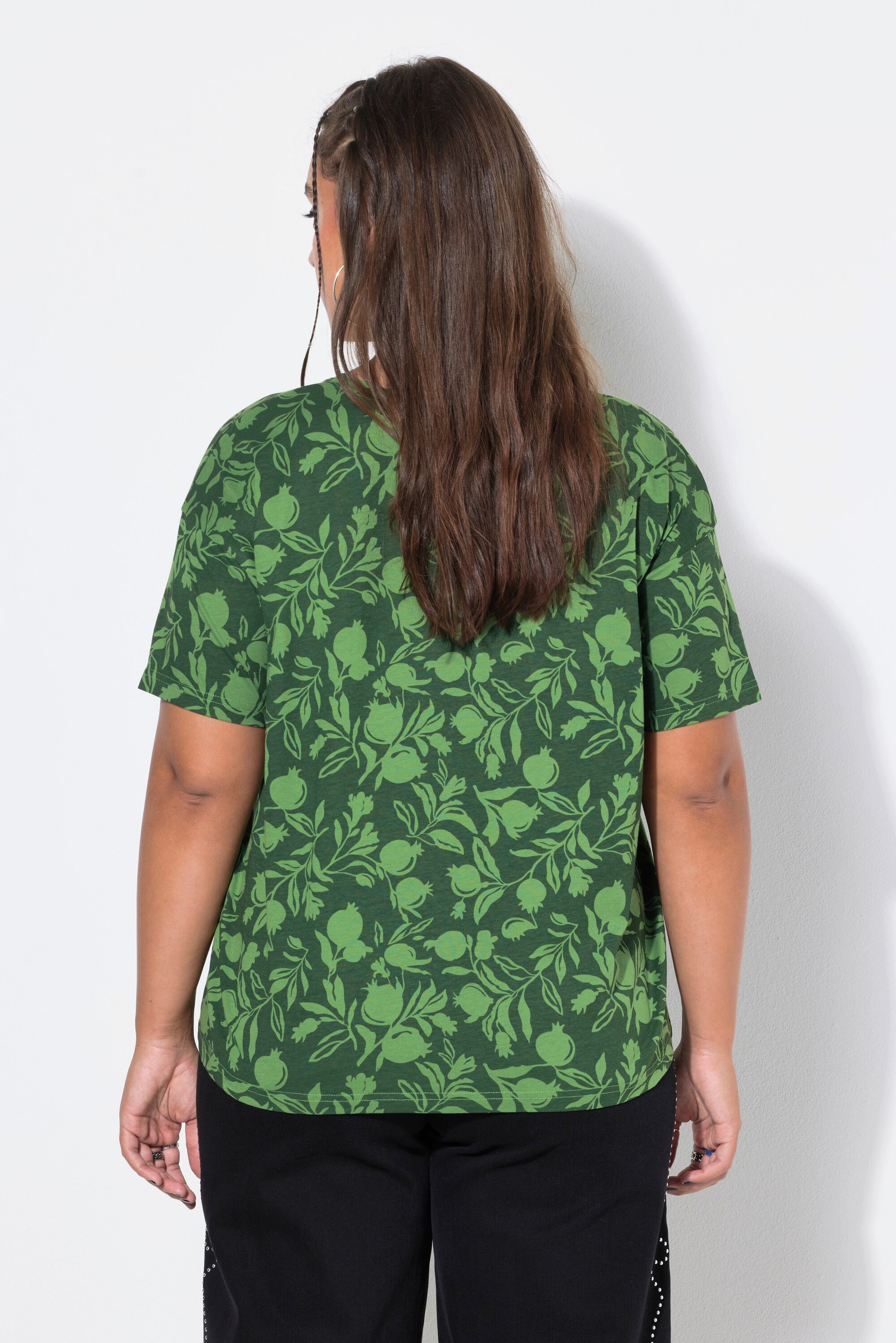 Studio Untold T-Shirt T-Shirt Oversize Shape Granatäpfel – Bild 3 von 4