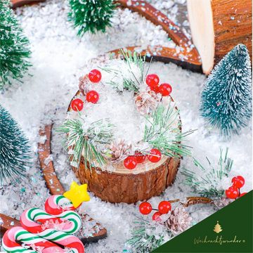 Weihnachtswunder® Streudeko 3x Kunstschnee Dekoschnee täuschend echt - weich - ca. 1000 ml Schnee, (Packung 3-tlg), weich / fluffig