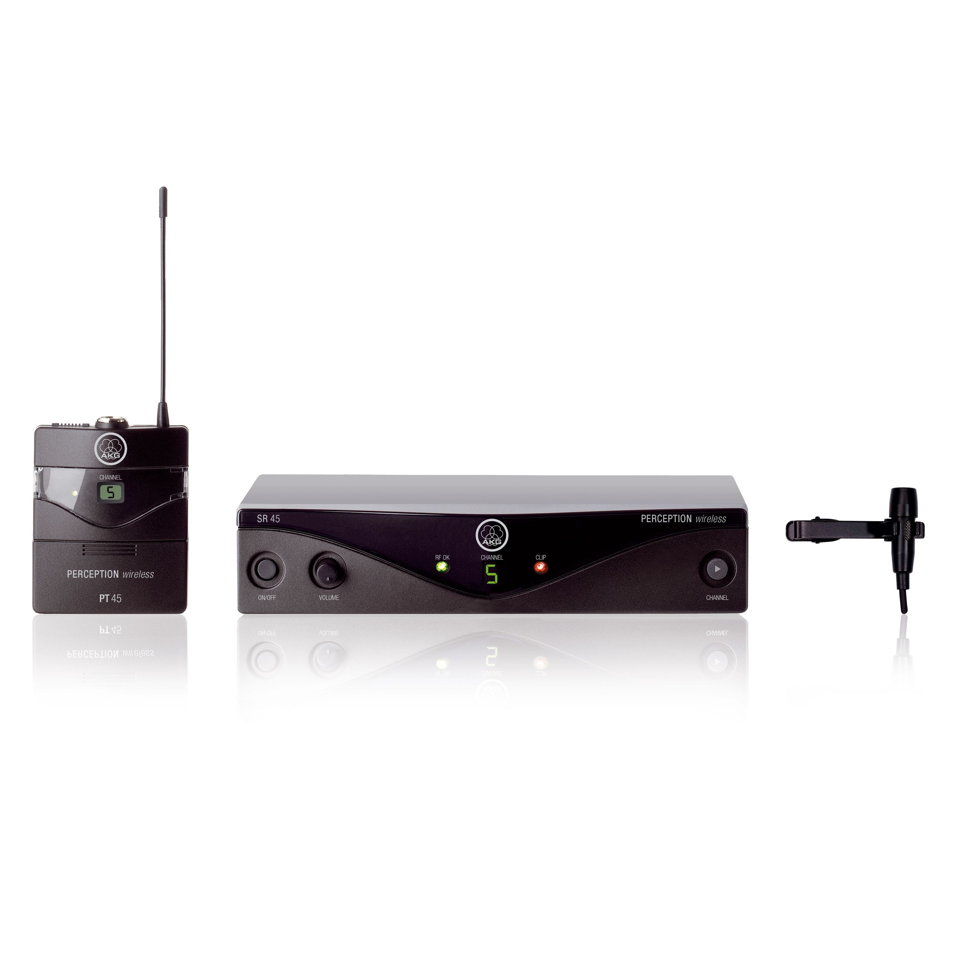AKG Mikrofon, PW 45 Presenter Set M 823,100 - 831,900 MHz - Drahtlose Sendeanlage