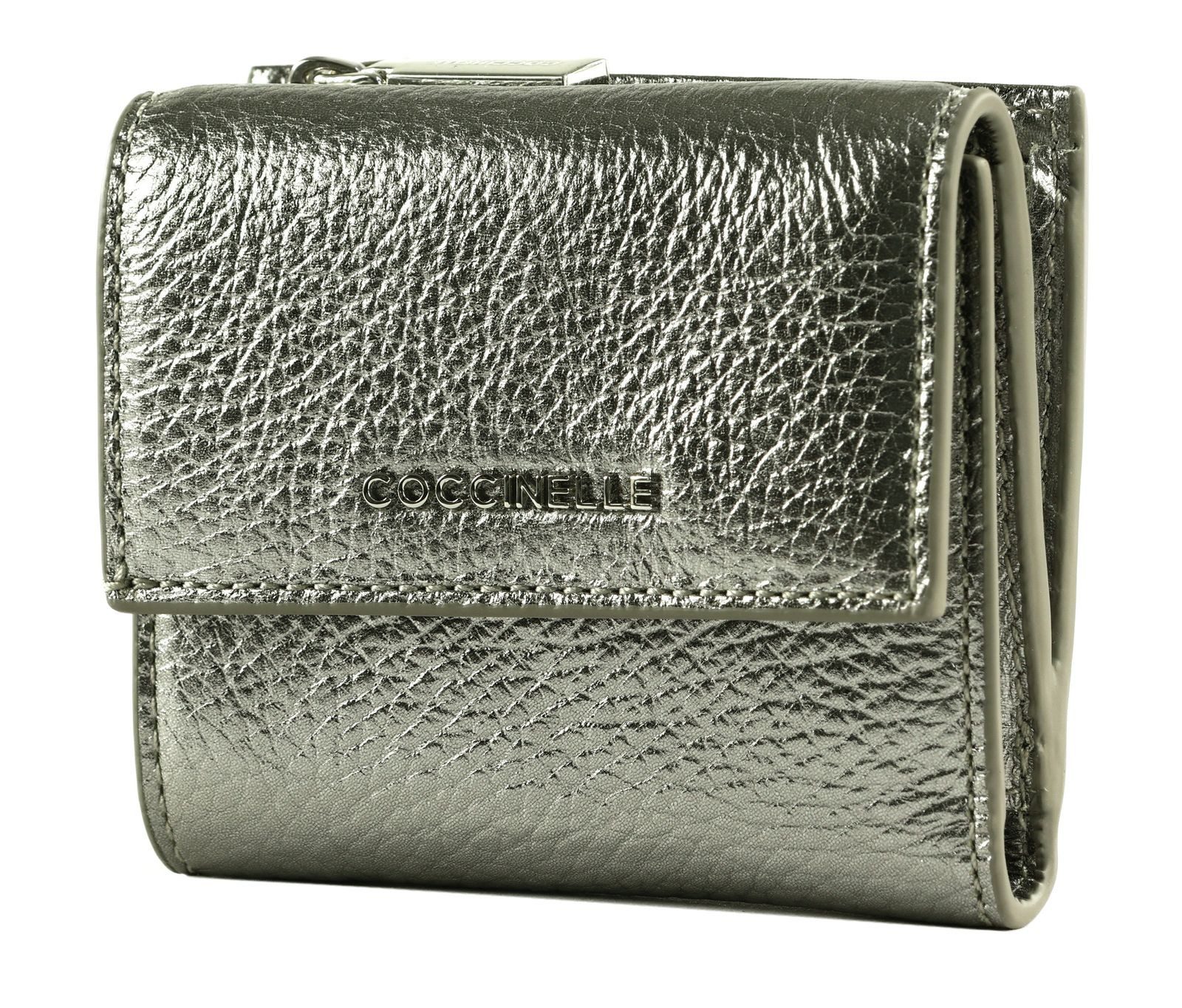 COCCINELLE Geldbörse Wallet Grained Leather, aus echtem Rindsleder mit RFID-Blocker Schutz