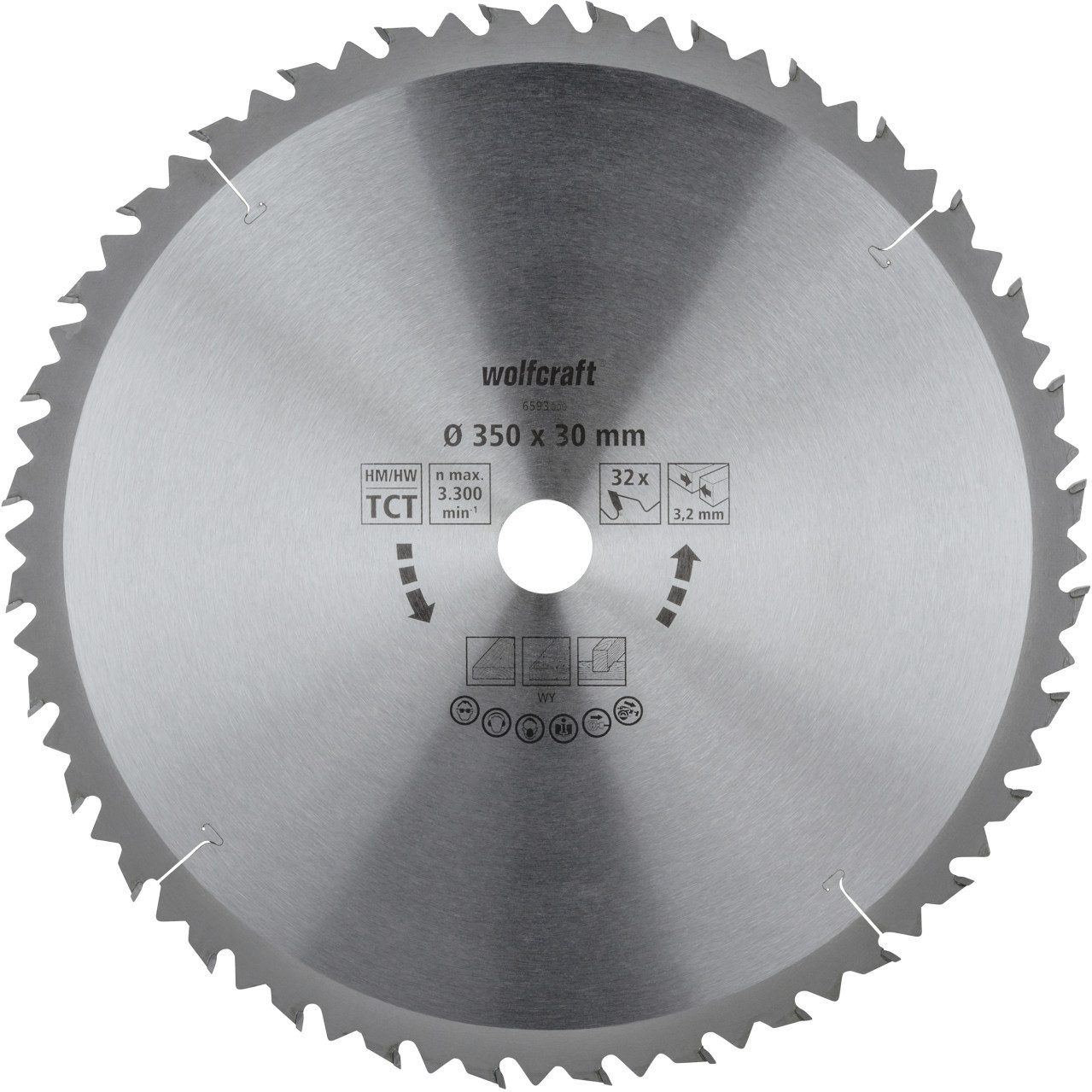 Wolfcraft Kreissägeblatt Wolfcraft Kreissägeblatt 350 mm 32 Zähne