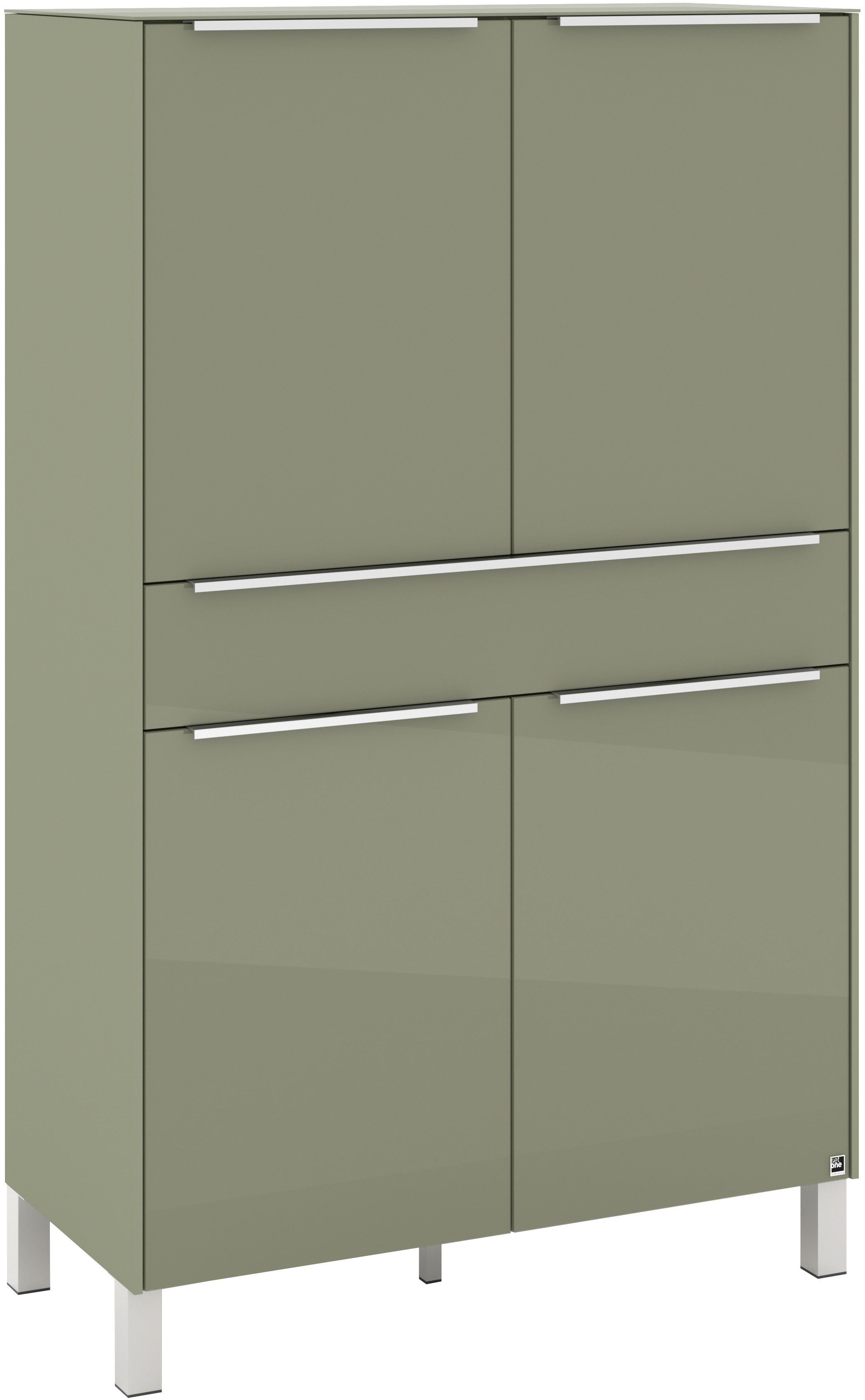set one by Musterring Highboard Reno (1 St), Mit Vierkantfuß in diversen Farben, 152 cm Höhe & Farbauswahl
