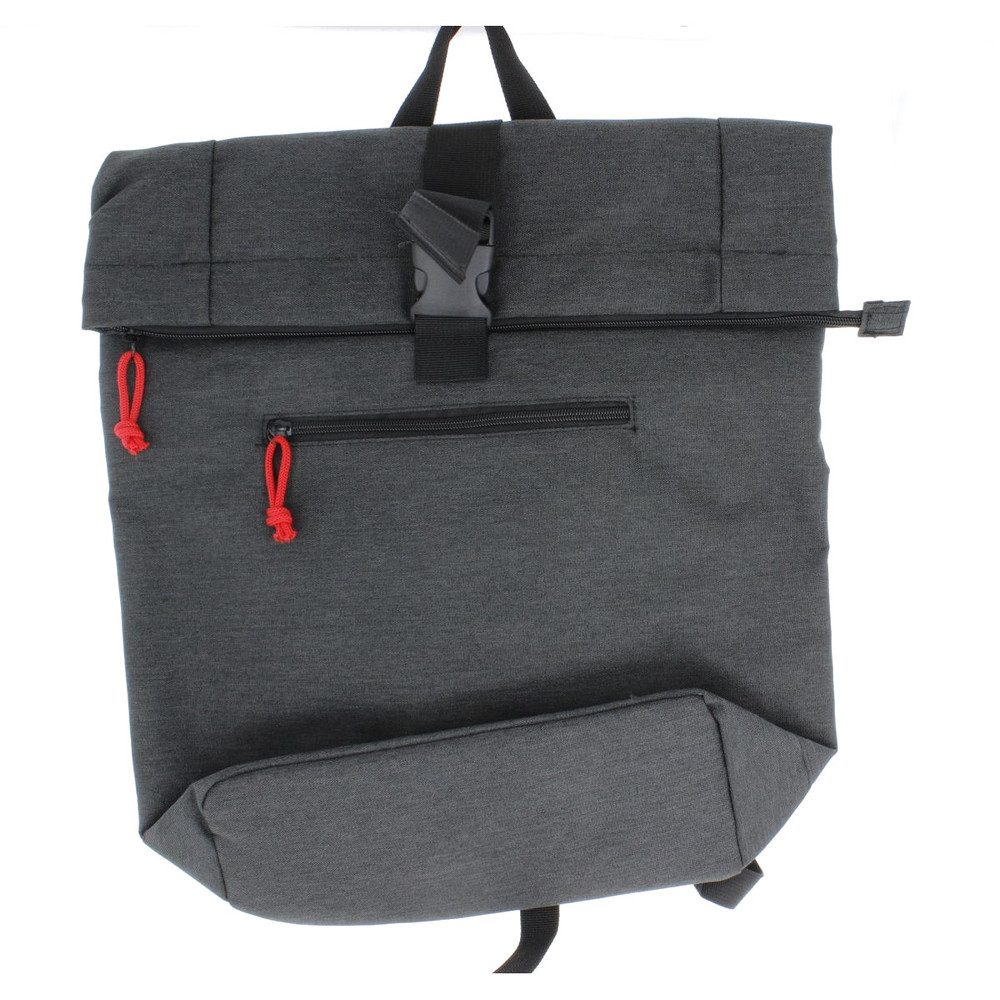 MICA Schulrucksack Rollrucksack schwarz - aus Textil - ca. 28 x 43 x 13 cm