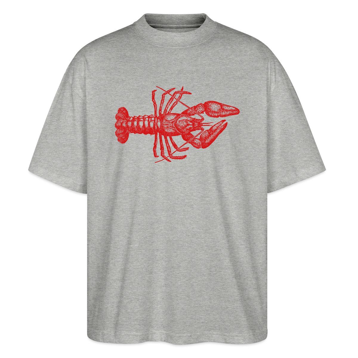 T-Shirt Hummer Illustration Print Delikatesse Oversize Unisex T-Shirt