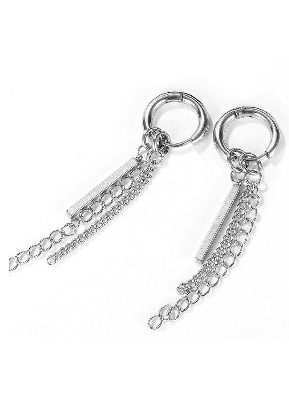 Firetti Paar Creolen Schmuck Geschenk Chain, Einhänger abnehmbar