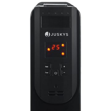 Juskys Ölradiator OH120BL3, 2000 W, 3 Heizstufen, 9 Rippen, Überhitzungsschutz, Kabelhalterung