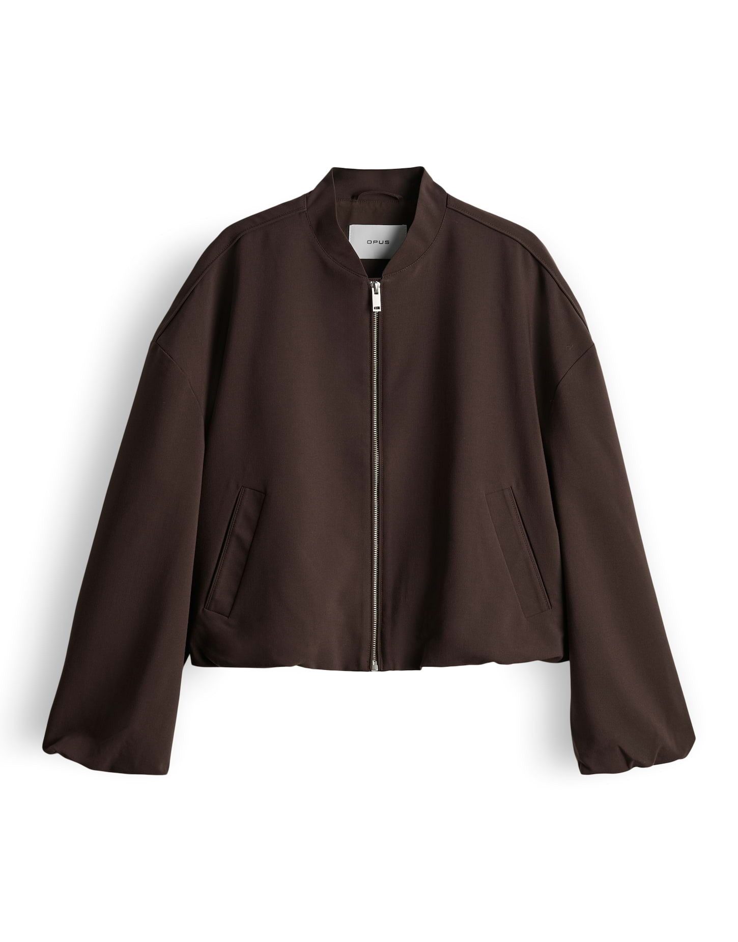 OPUS Jackenblazer JANICA in Twilloptik Weite Passform, ovaler Schnitt, Blousonkragen, schräge Eingrifftaschen