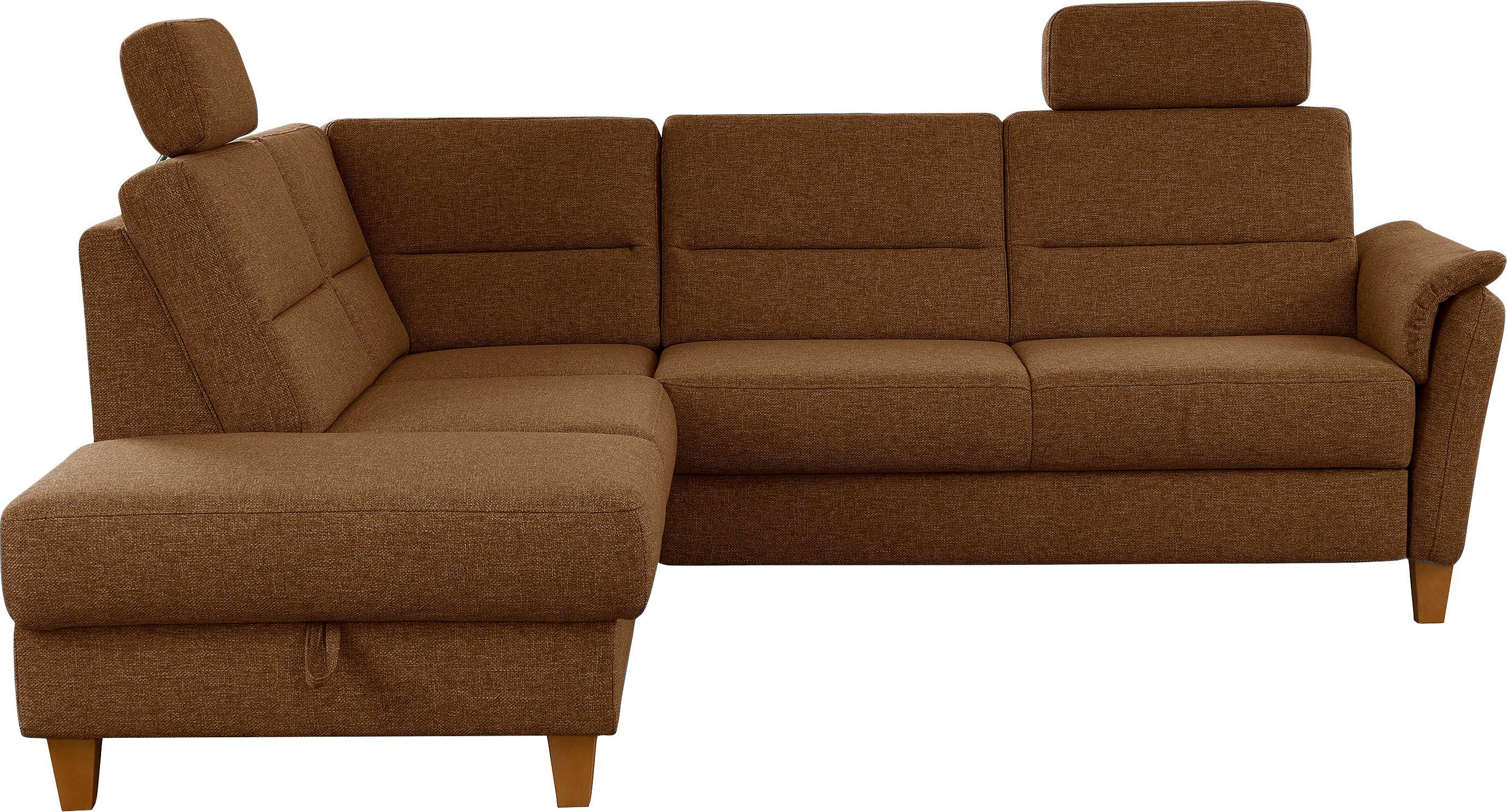 Home affaire Ecksofa Palmera L-Form, Federkern, günstig online kaufen