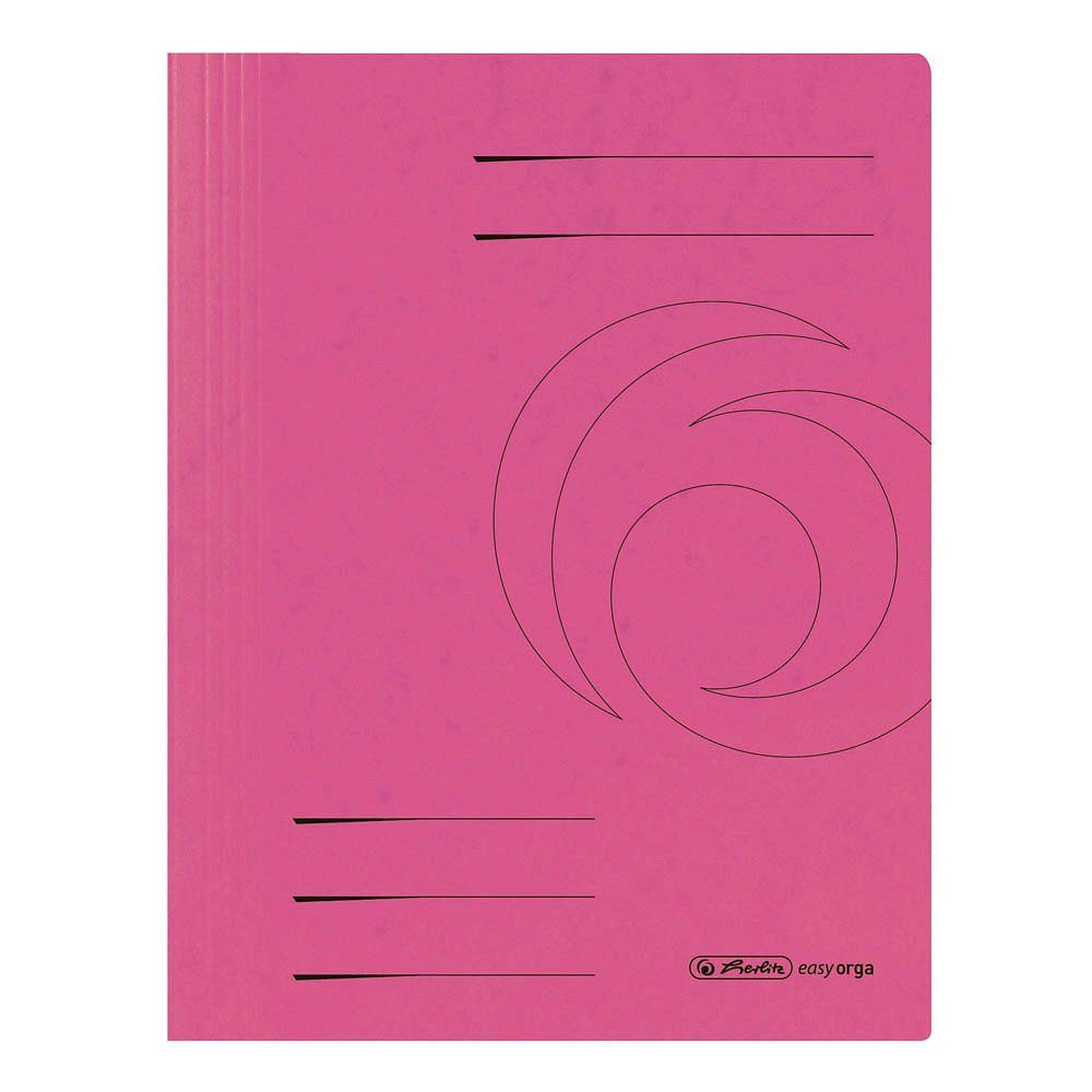 Hefter 25x herlitz 11159910 Schnellhefter Quality Karton pink DIN A4