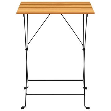 furnicato Gartentisch Bistrotisch 55x54x71 cm Akazie Massivholz