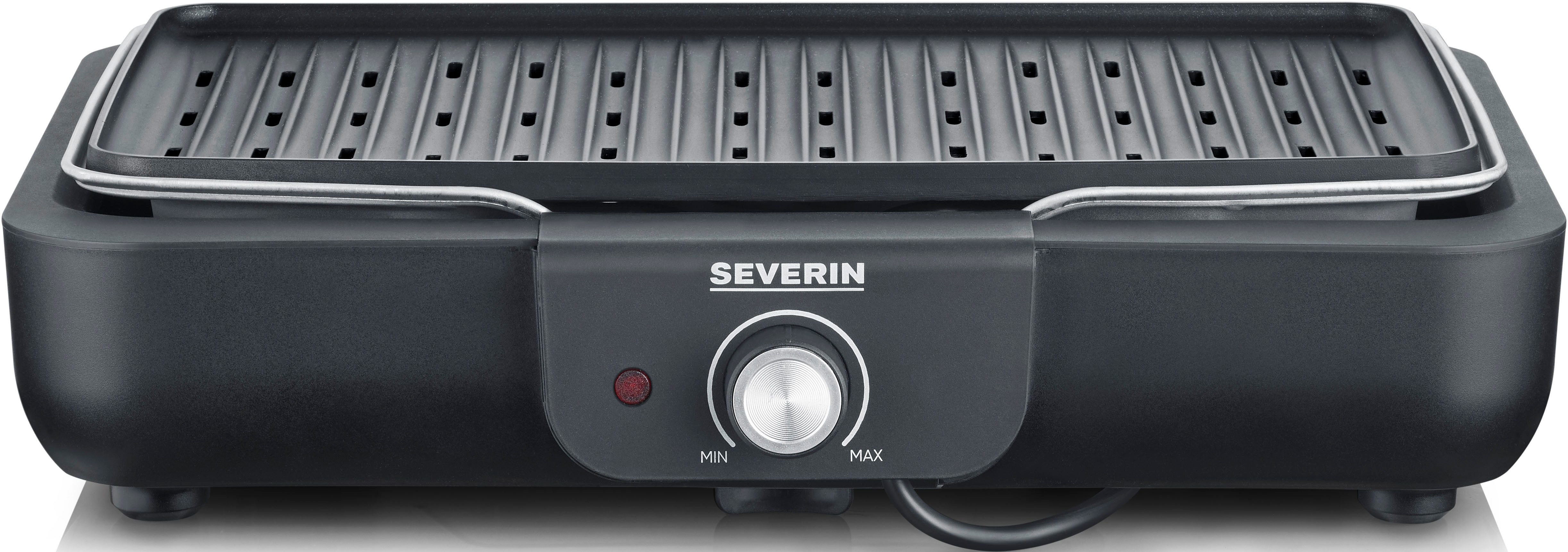 Severin Tischgrill PG 8556, 2300 W, Elektrogrill mit Platte
