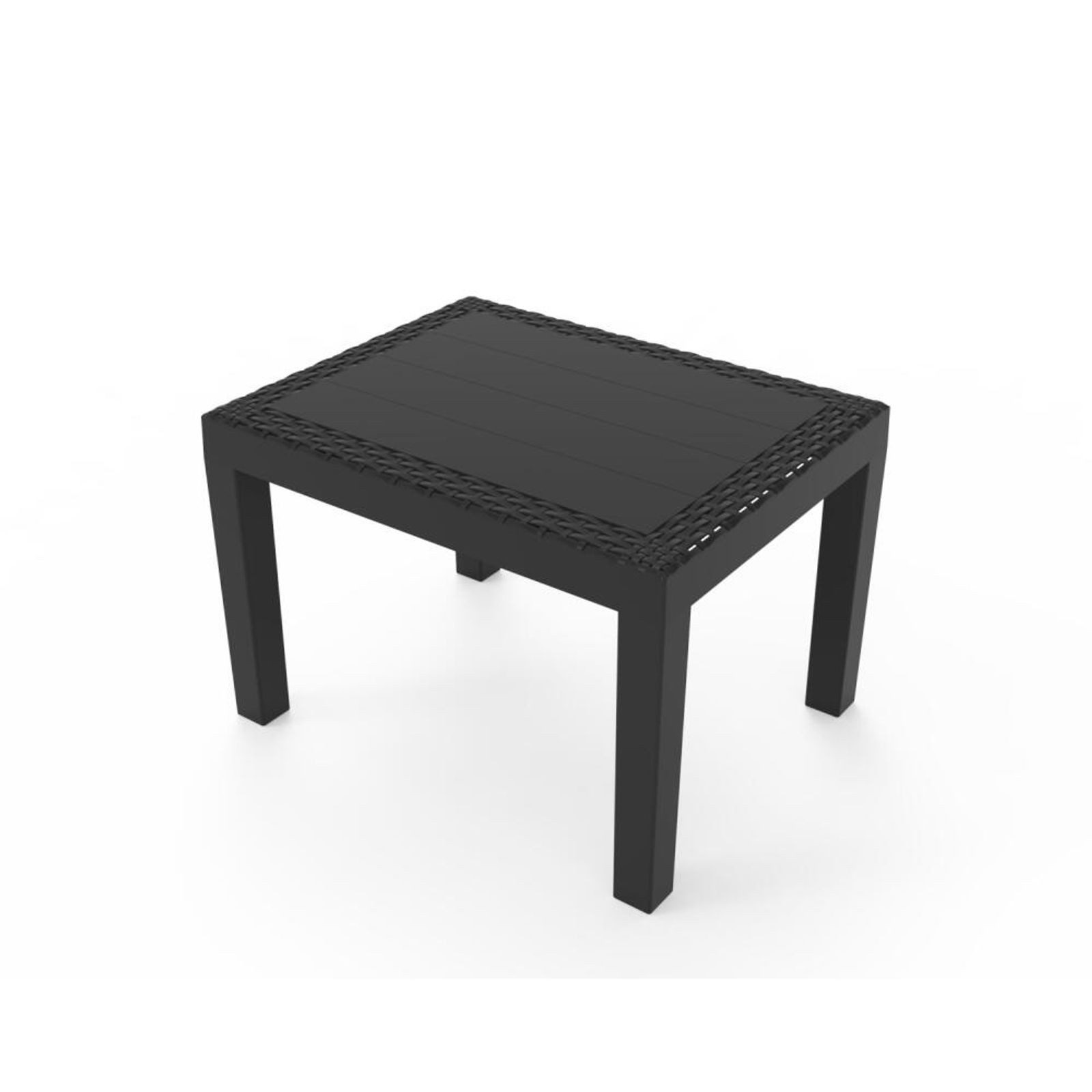 Ipae-Progarden Gartentisch Jack Beistelltisch Kunststoff Rechteck 59x46x40cm Garten Außen Lounge – Bild 3 von 3
