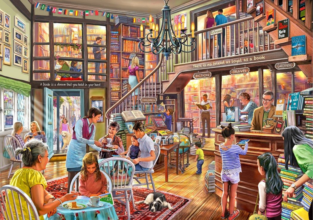 Bluebird Puzzle Puzzle Bookshop Tearoom, Puzzleteile