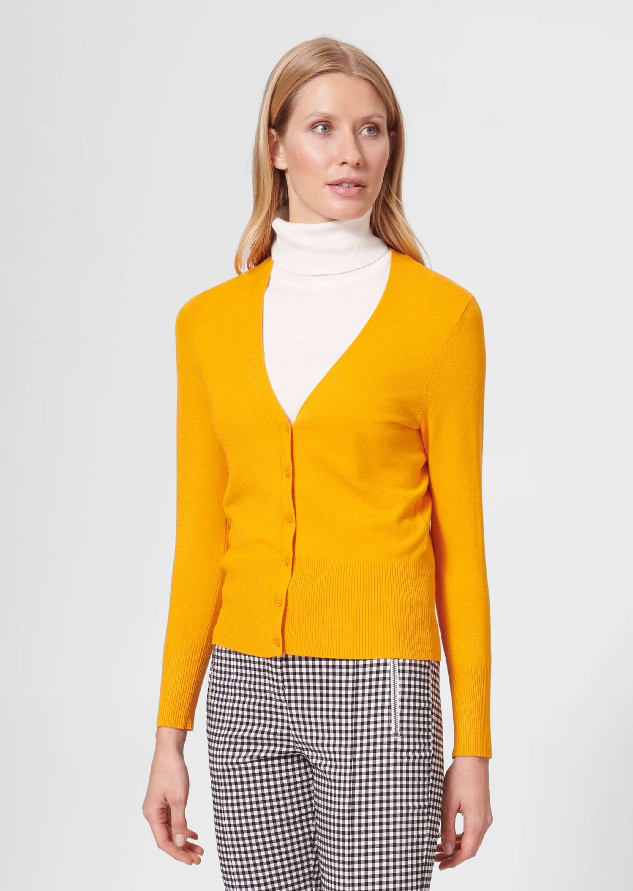 Strickjacke Strickjacke aus Viskose-Stretch