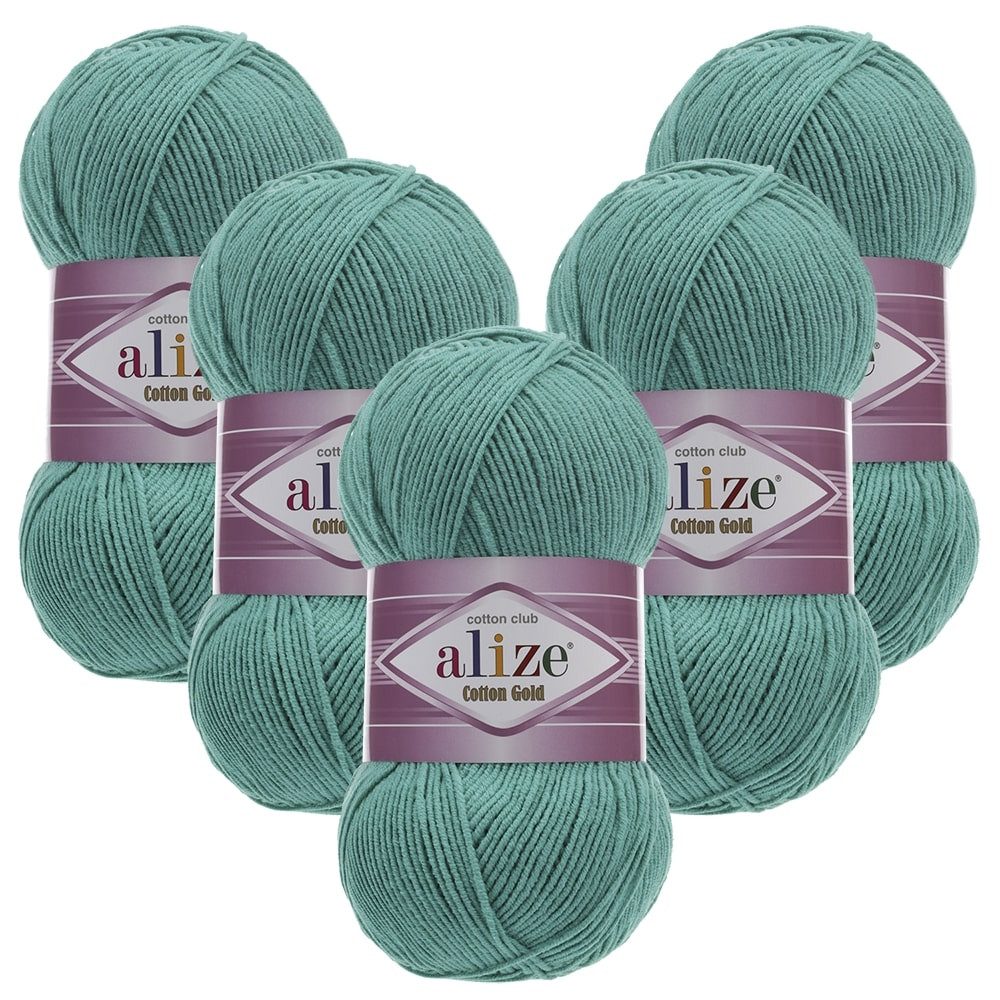 Alize 5 x ALIZE Cotton Gold Häkelwolle, 330 m, Handstrickgarn,Premium Wolle, Amigurumi